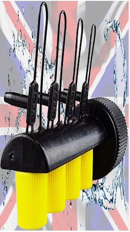 4-Way Micro Irrigation Tap Connector – Quick Connect + Double Lever Valve