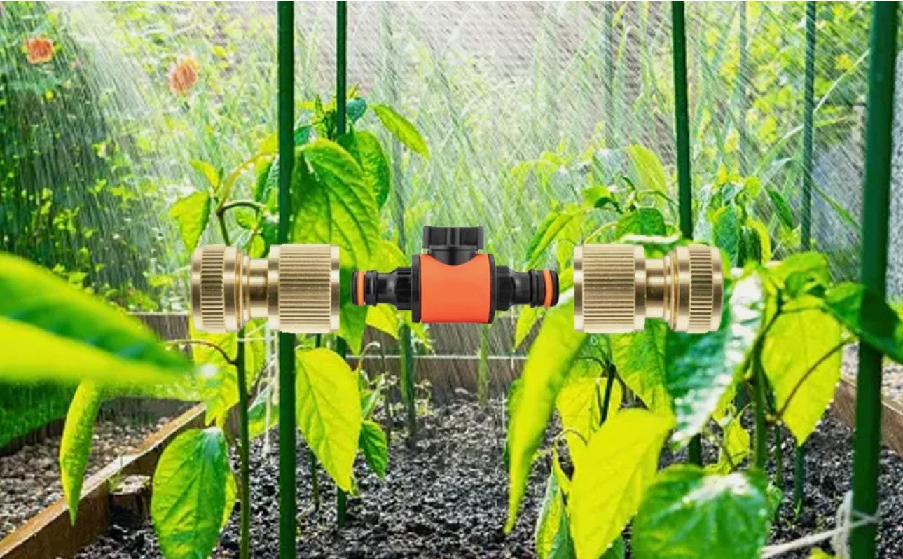 Brass Connector In-Line Flow Valve for 1/2" Irrigation and Garden Hoses!