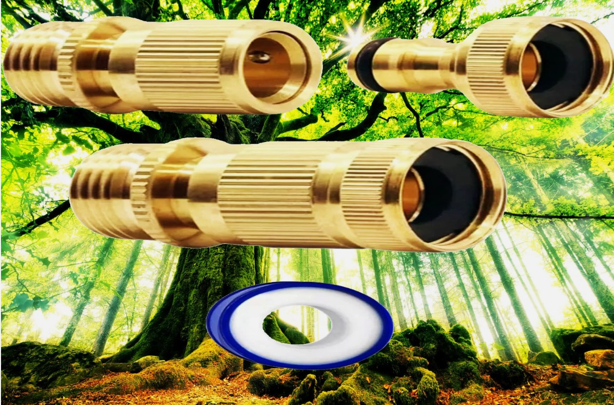 Brass Quick Connect Set: Reliable 3/4” Hose Fittings with PTFE Tape!