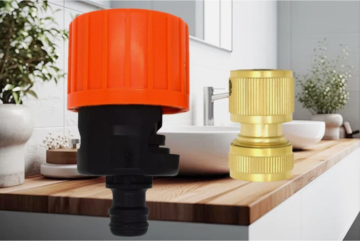 Brass Quick Release Hose Connector Kit-Universal Tap Adapter for Easy Connection