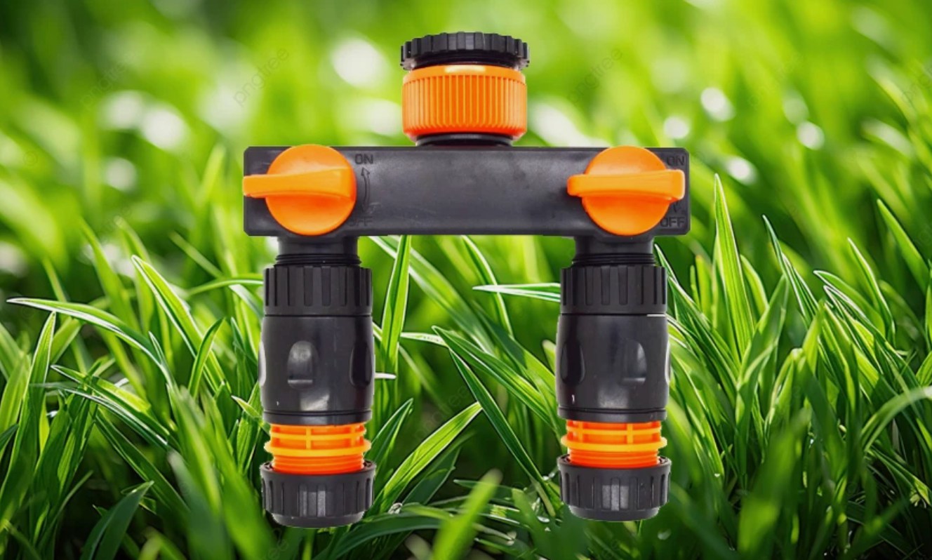 Dual Connector 2-Way Tap Splitter for Easy Garden Hose Irrigation!!