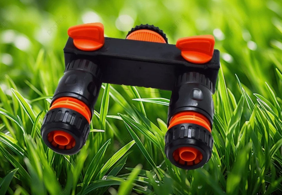 Dual Connector 2-Way Tap Splitter for Easy Garden Hose Irrigation!!