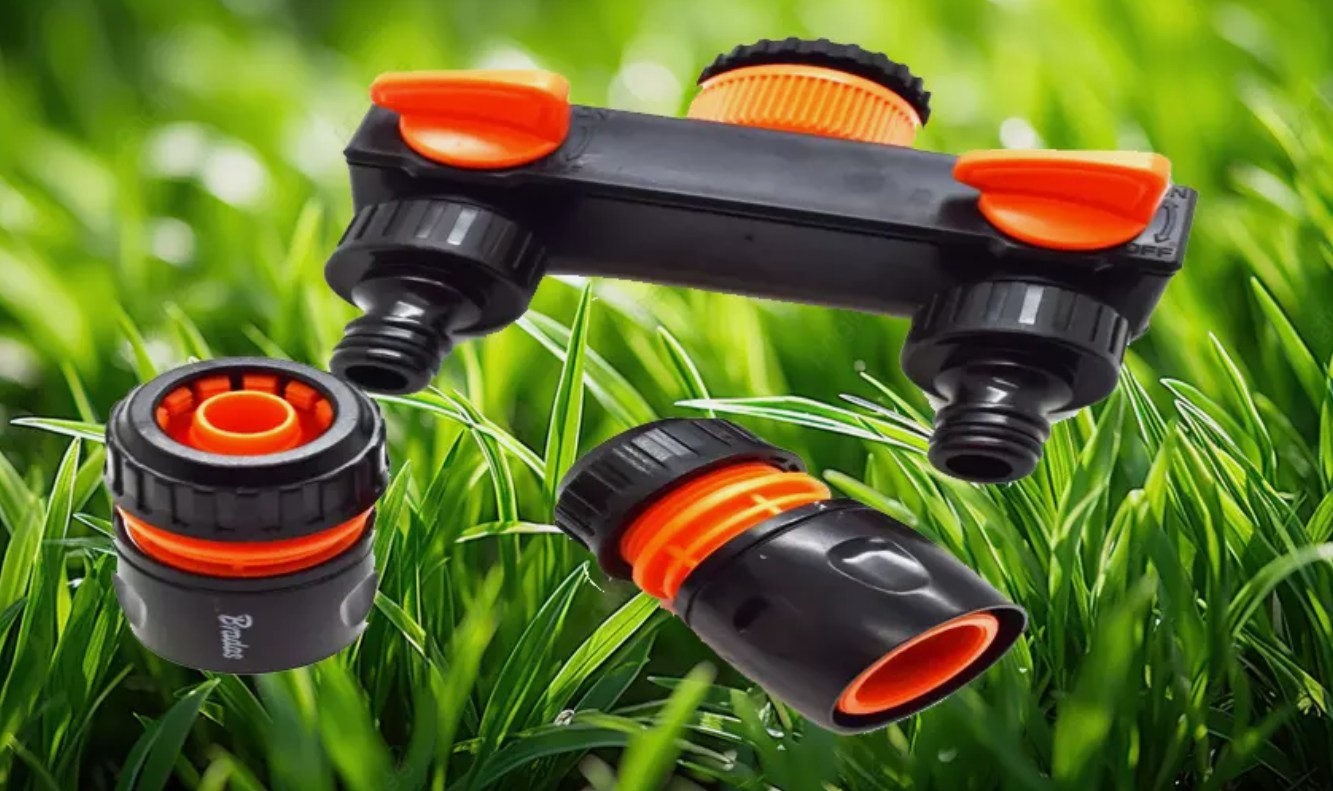 Dual Connector 2-Way Tap Splitter for Easy Garden Hose Irrigation!!
