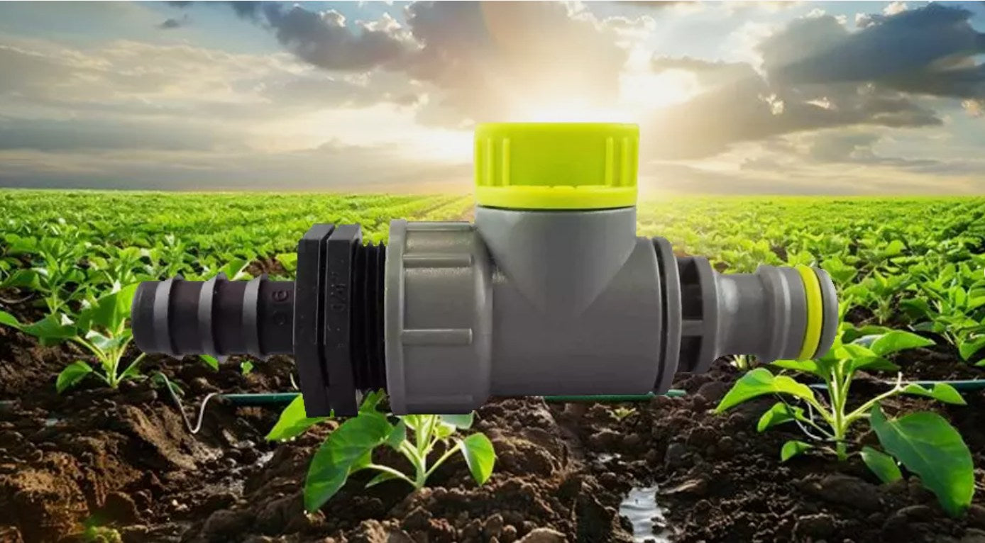 Garden Hose Adaptor with Valve for Porous Drip and Soaker Hose Irrigation!