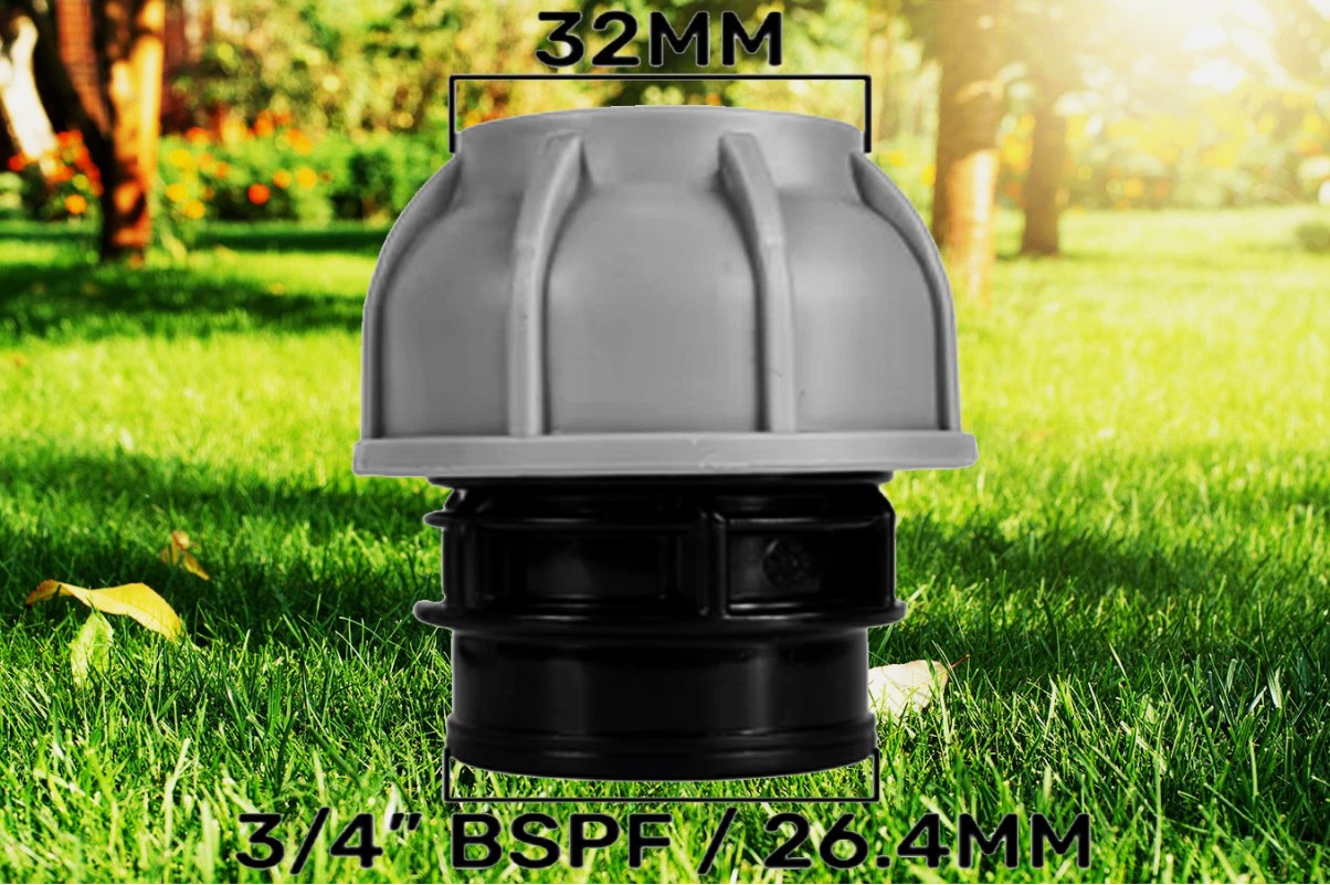 High-Capacity In-Line Bottle Filter – 32mm MDPE for Reliable Filtration