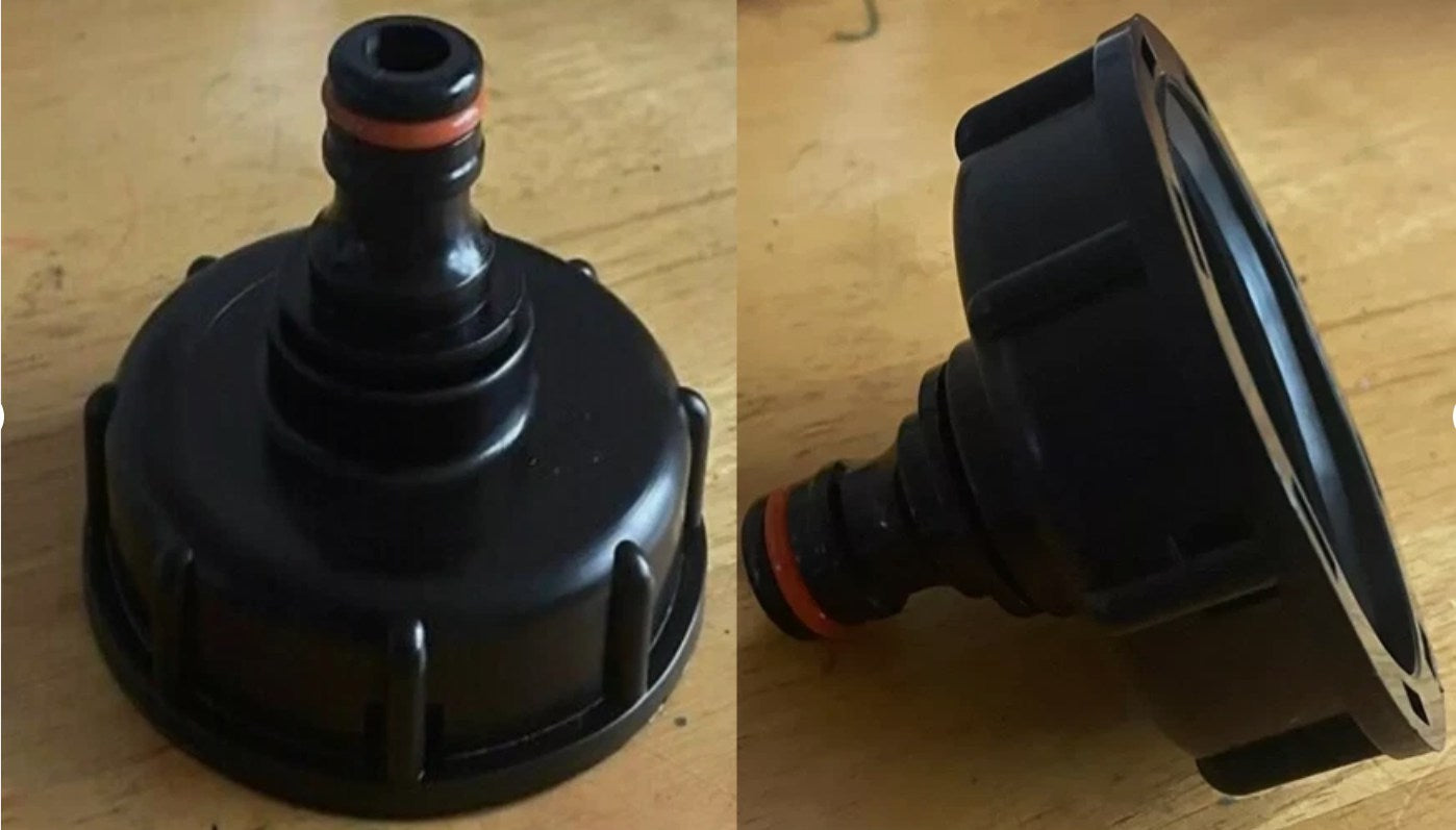 IBC Adapter Connector w/ Hose Lock-Ideal for Garden Water Pipe Tap Storage Tanks