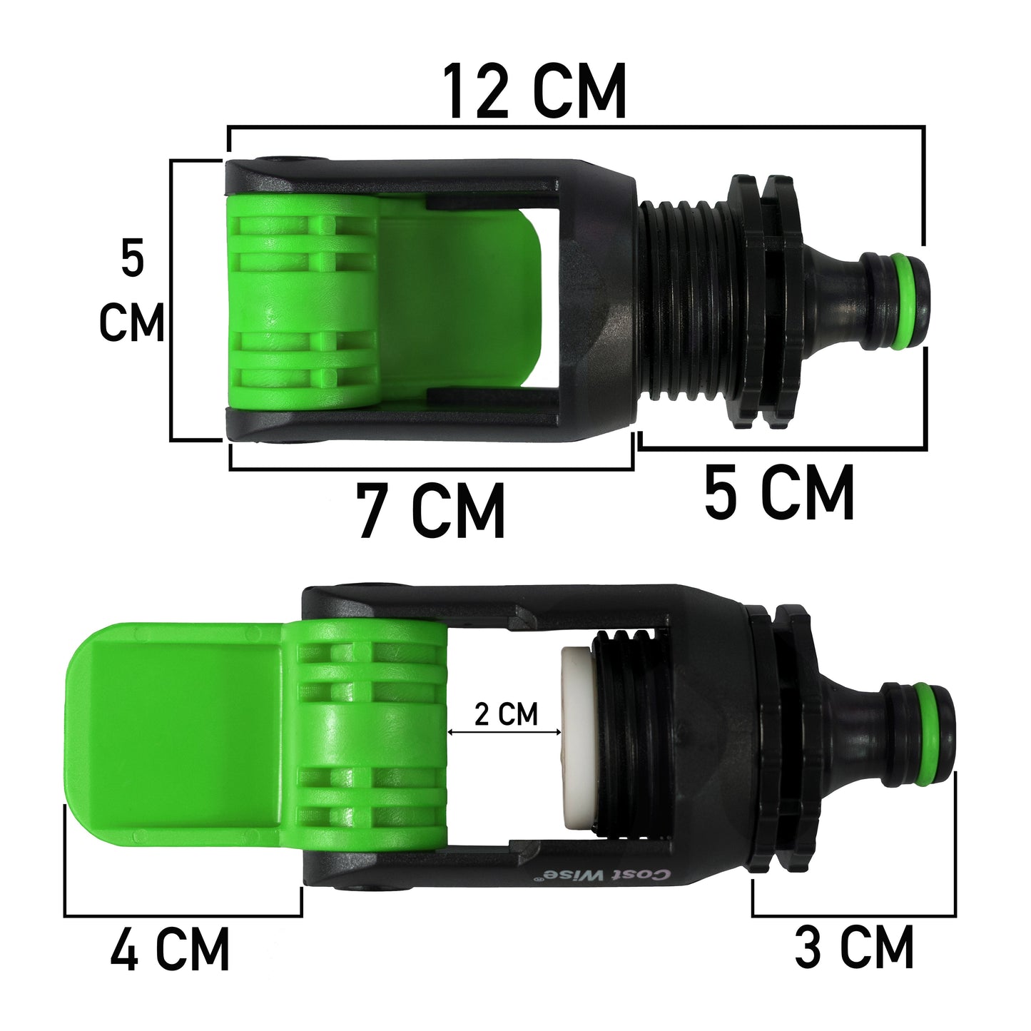 Non-Branded Green Adapter for Kitchen Tap