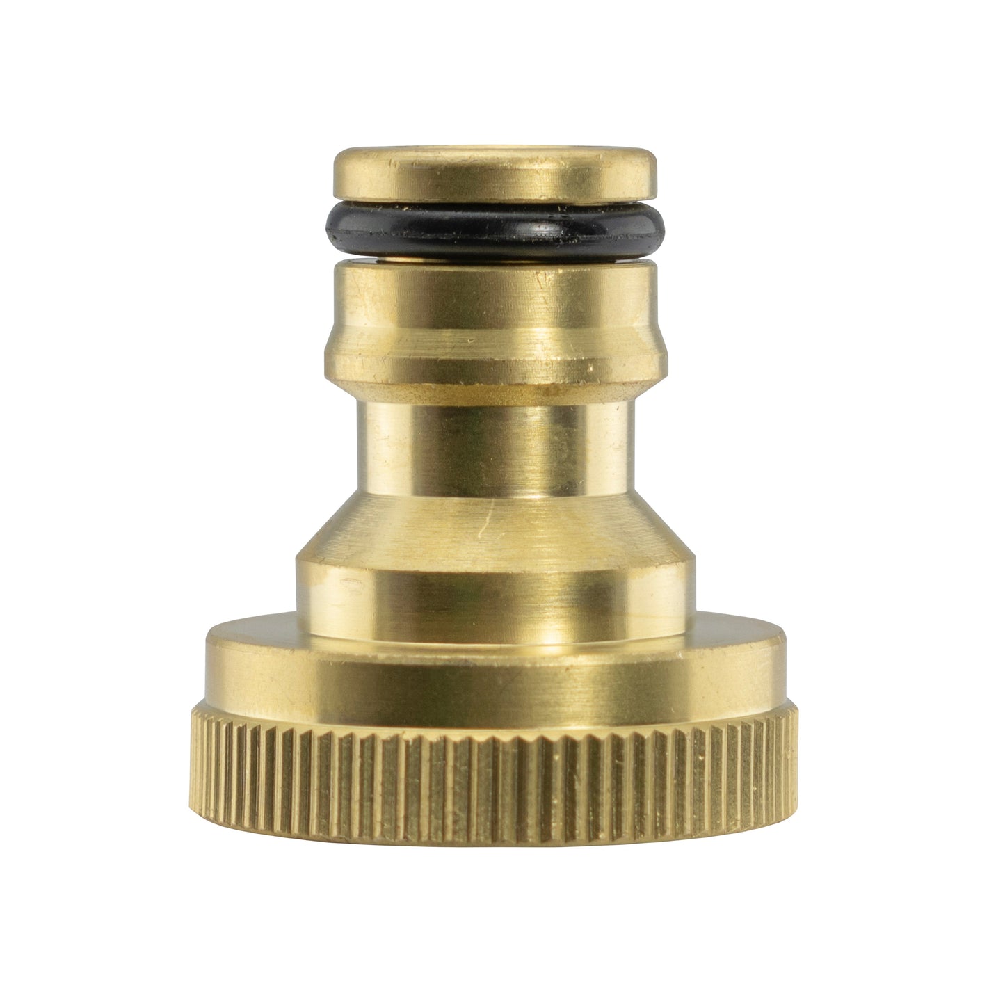 15mm Brass Wall Flange Kit with Lever Tap and Quick Connect Metal Splitter
