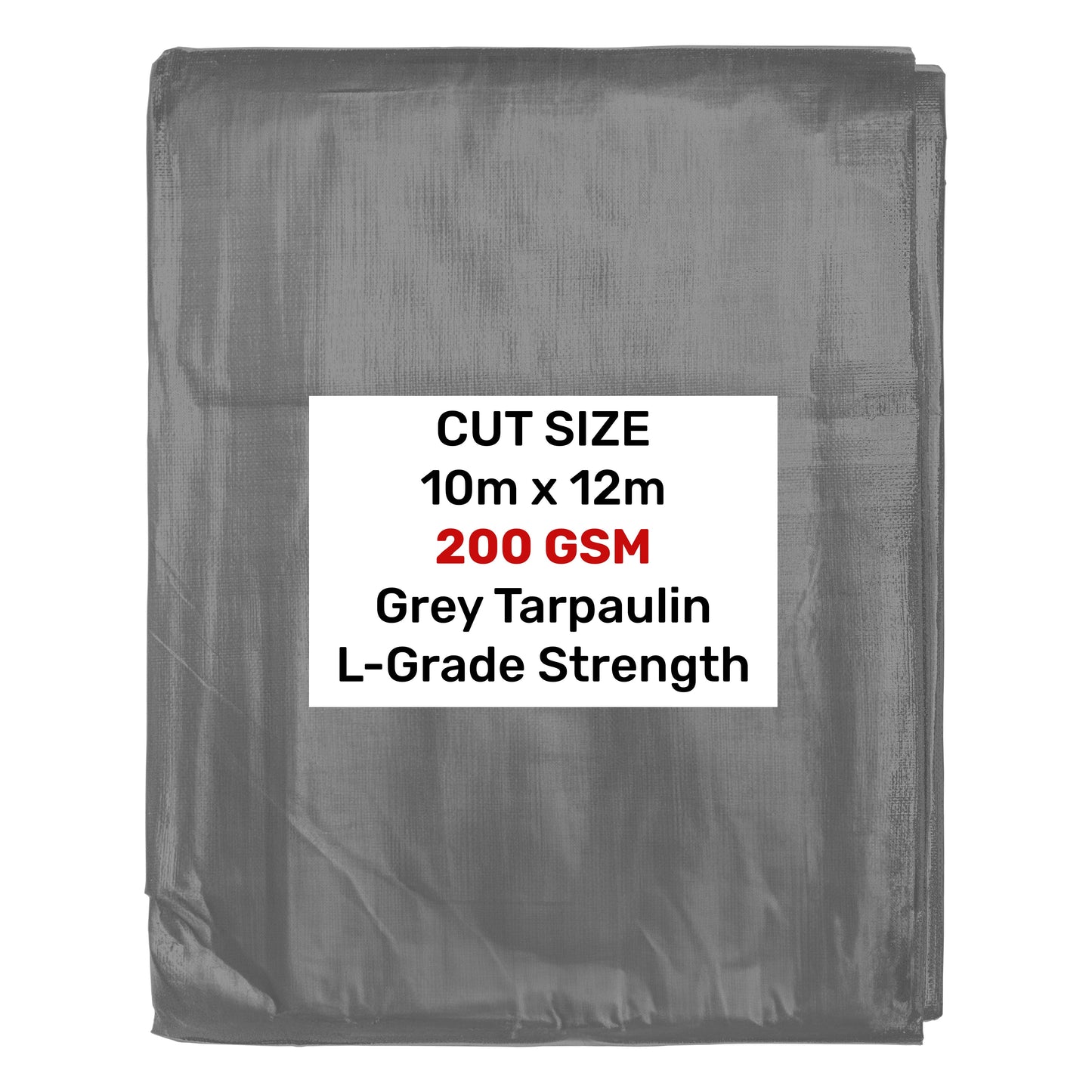 L-Grade Grey Tarp 10m x 12m