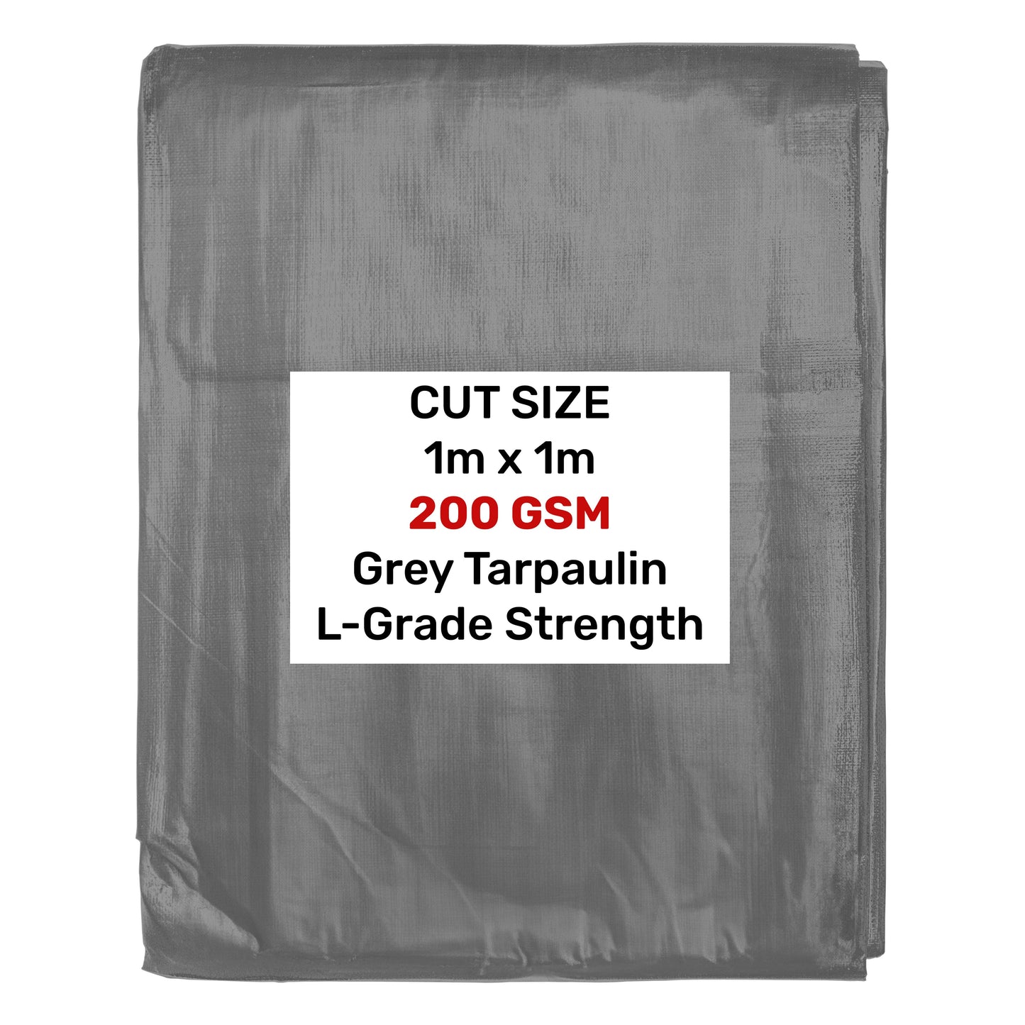 L-Grade Tarp Grey 1m x 1m