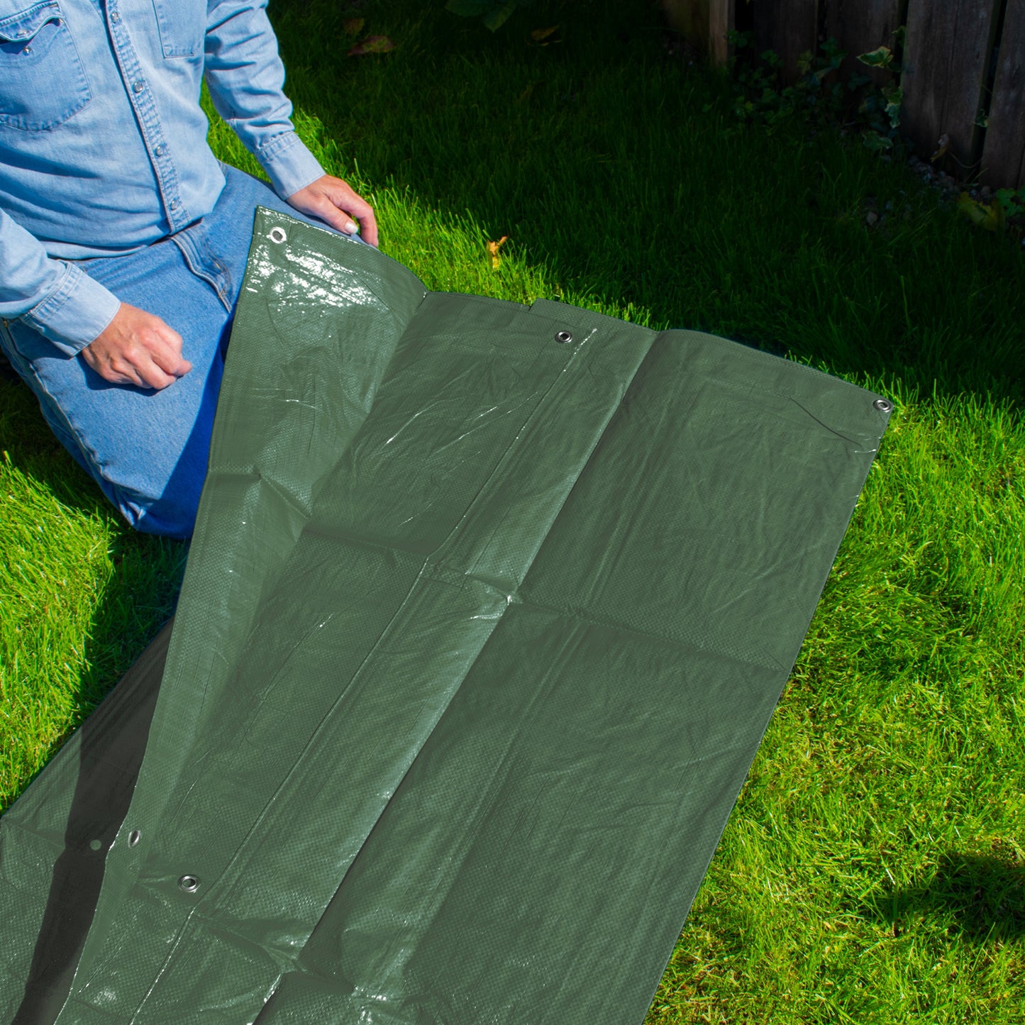 M-Grade Green Tarp 4m x 4m