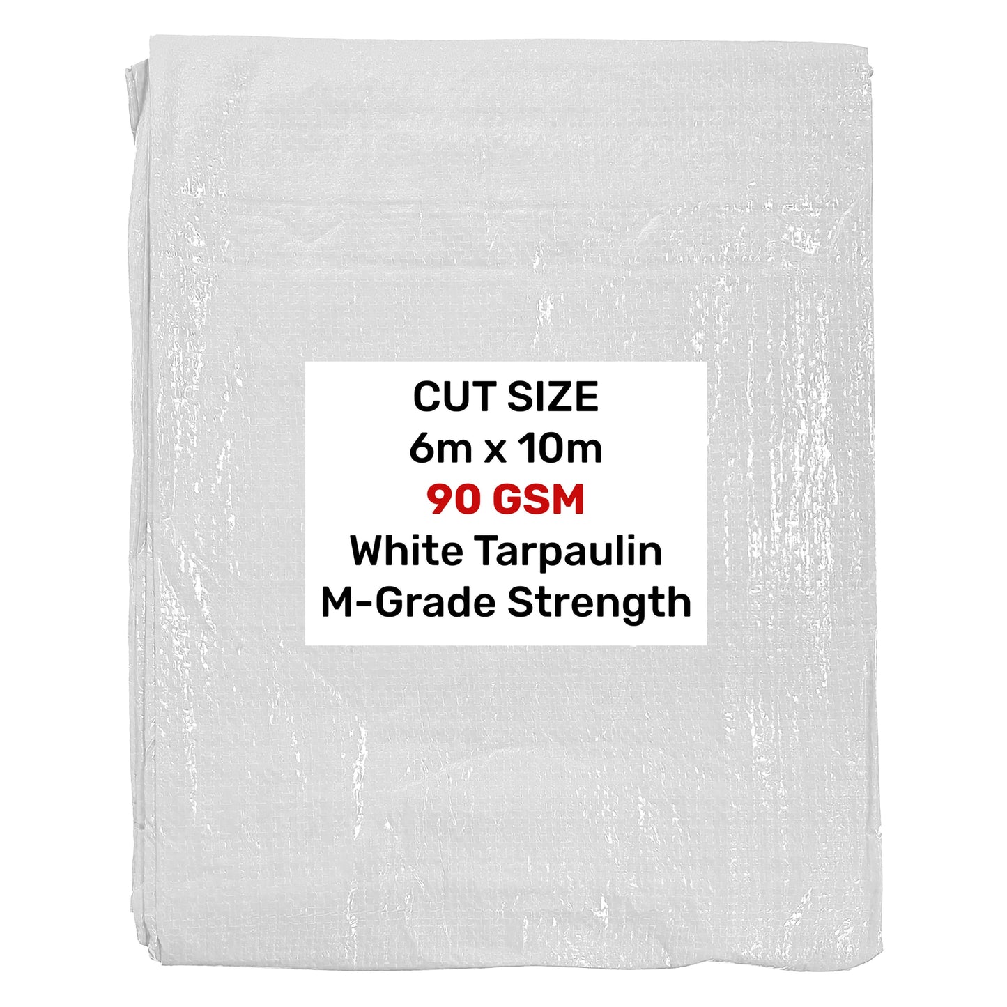M-Grade White Tarp 6m x 10m
