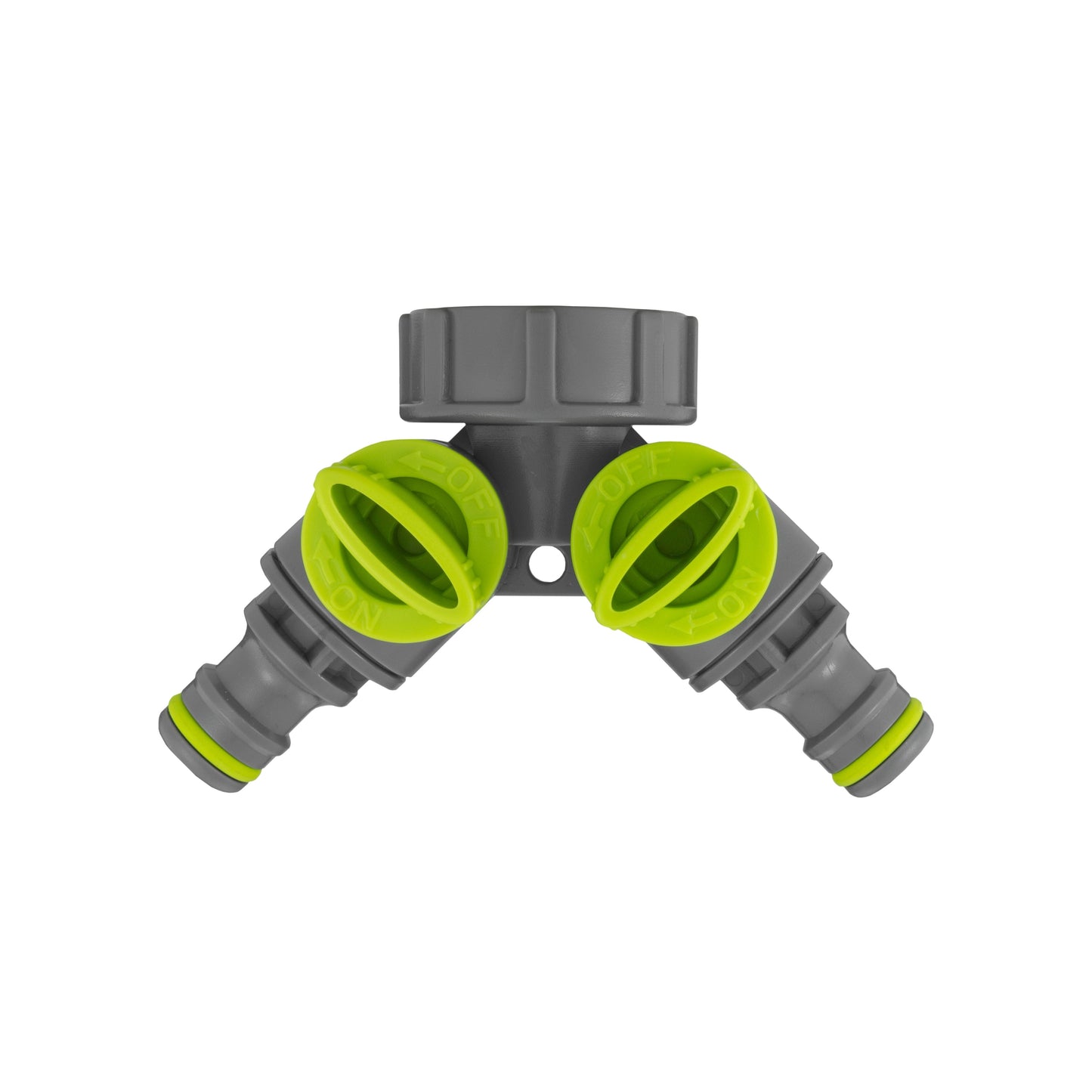 25mm MDPE Wall Flange Set with Brass Bib Tap and Dual Tap Lime Splitter