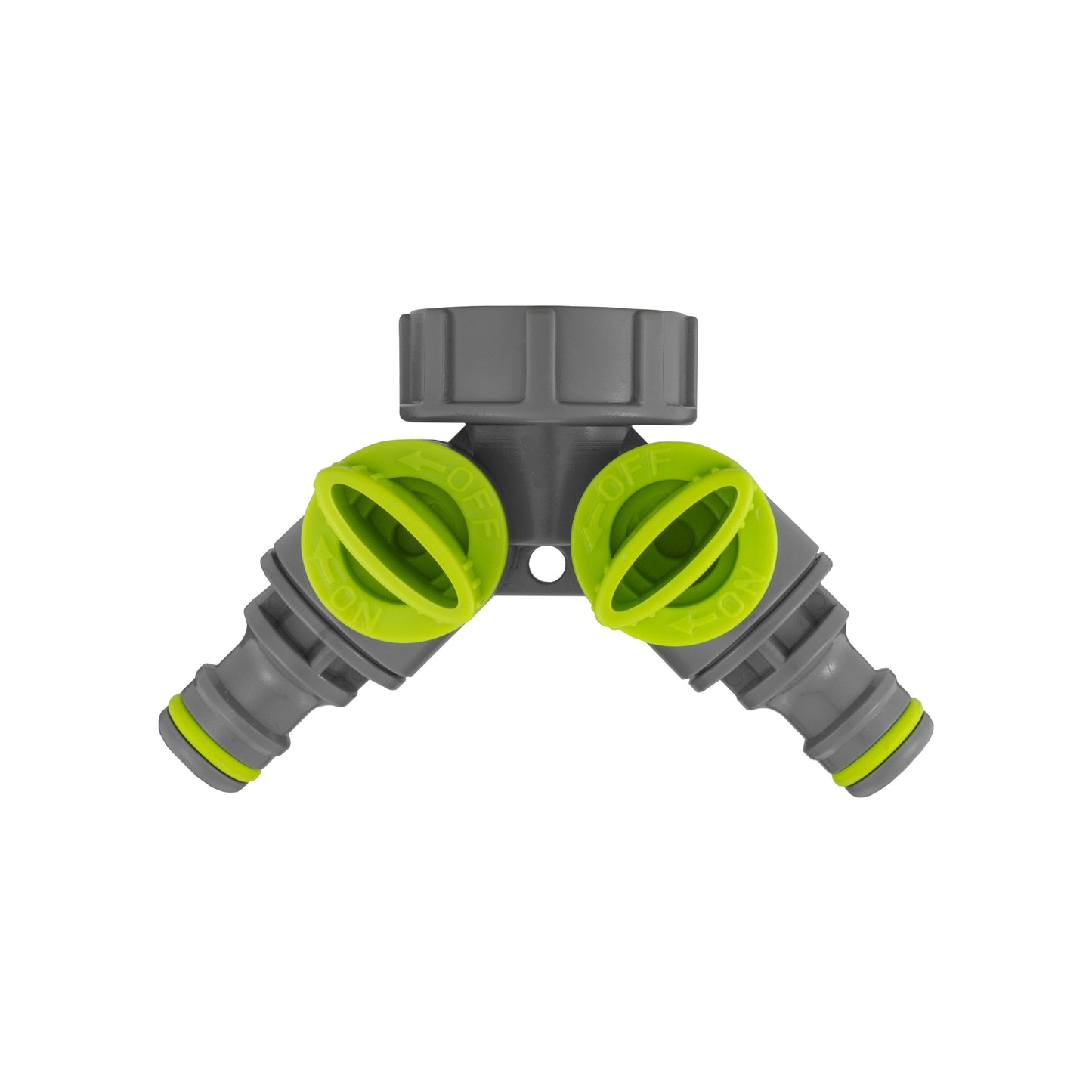 15mm Brass Wall Flange Kit with Grey Rotary Tap, Splitter, and Connectors