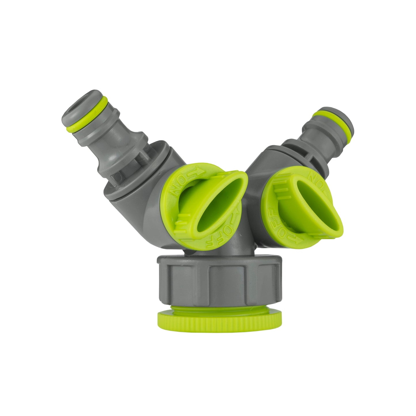 25mm MDPE Wall Flange Set Complete with Brass Bib Tap, Dual Outlet Splitter and Fittings