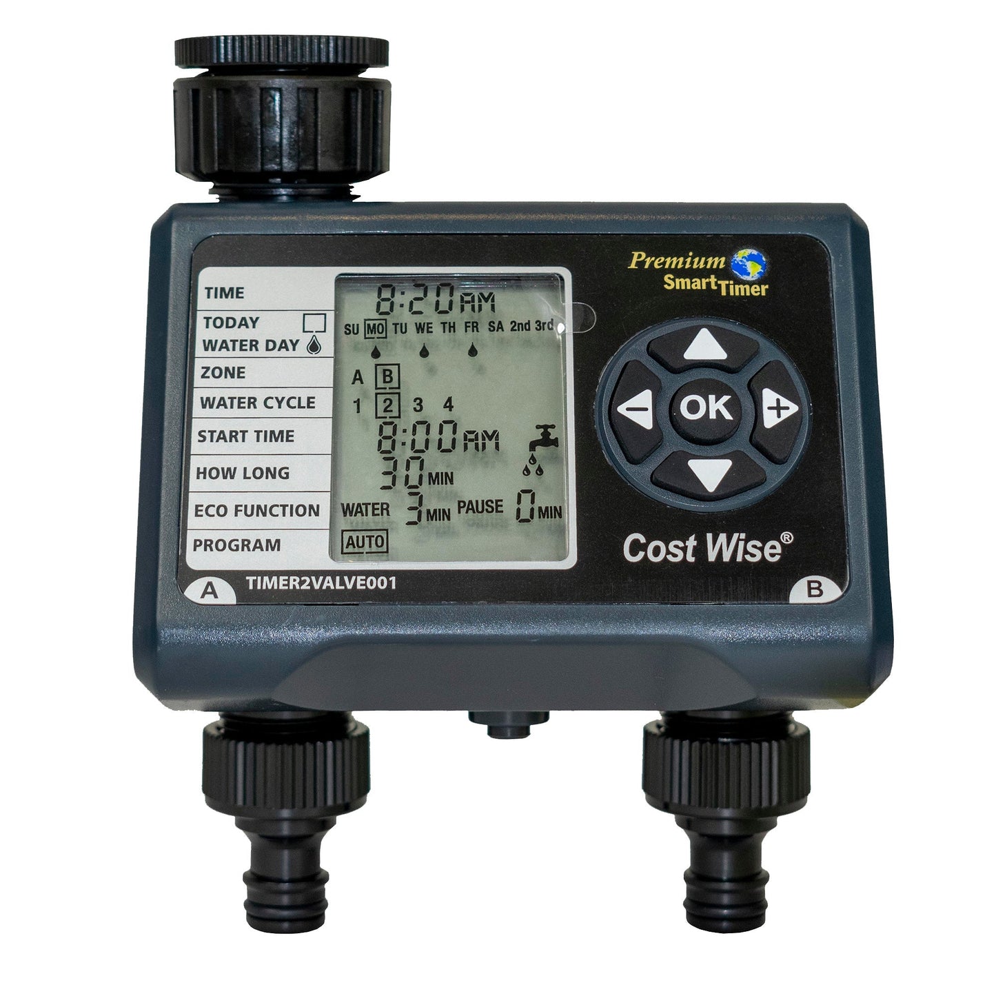 Cost Wise Dual-Valve Garden Water Timer