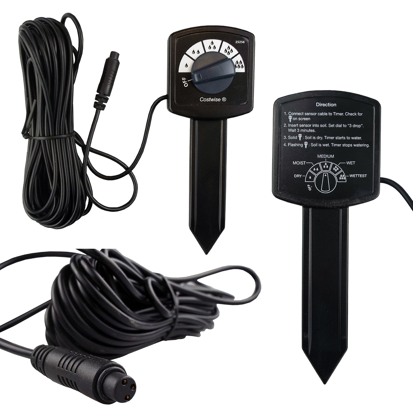 Cost Wise Soil Moisture Detection Probe Compatible with CW Irrigation Timers