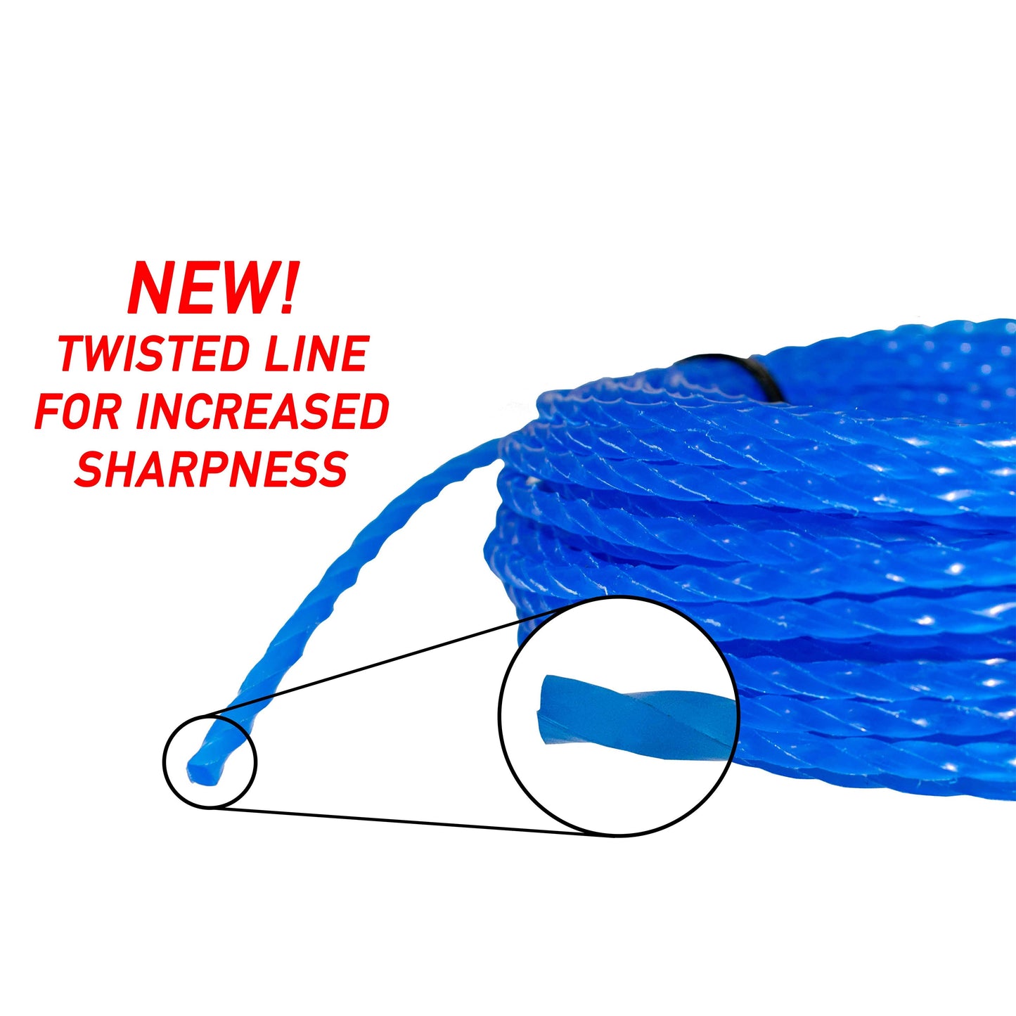 Blue Twisted Strimmer Line 3mm x 15m