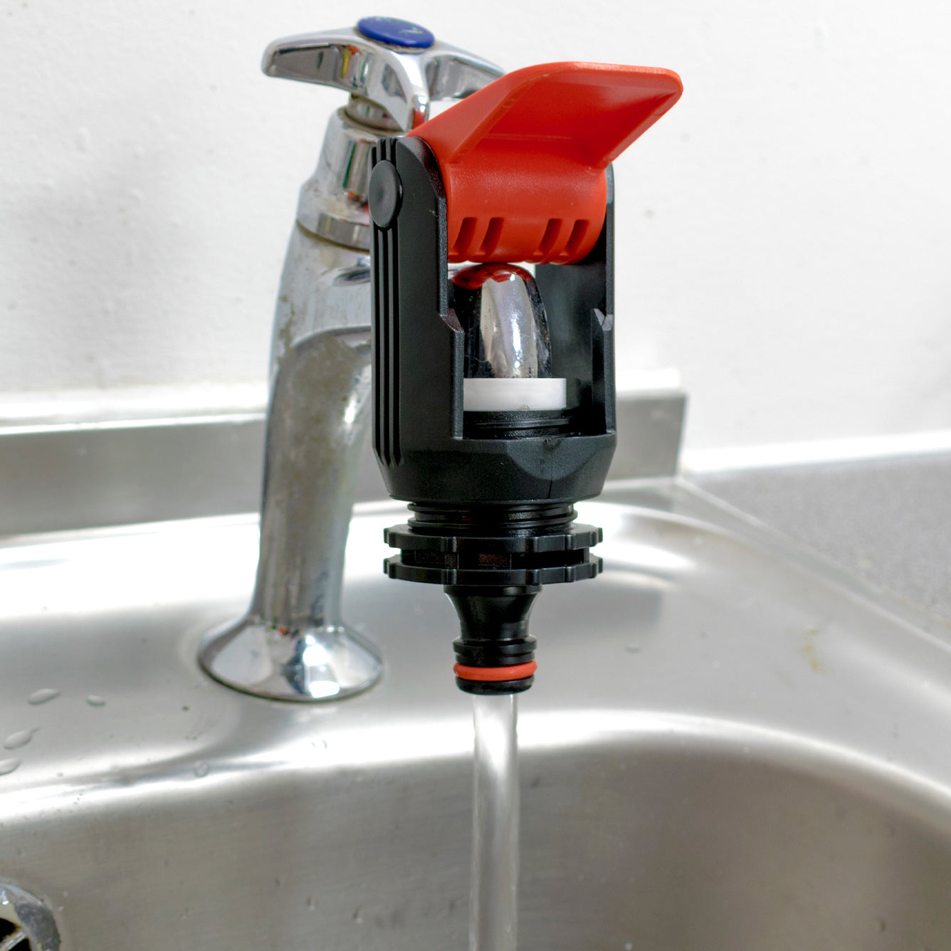 Non-Branded Red Adapter for Kitchen Tap