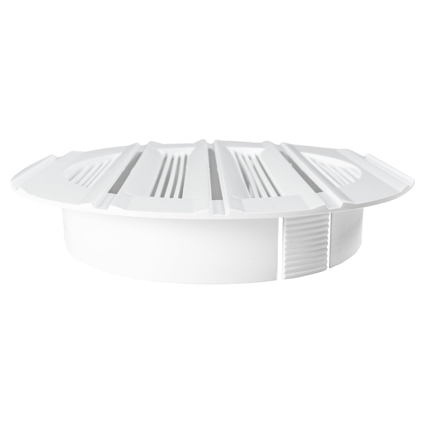 Round Through-Wall Ventilation Set with Bella Interior Grille and Graphite External Vent
