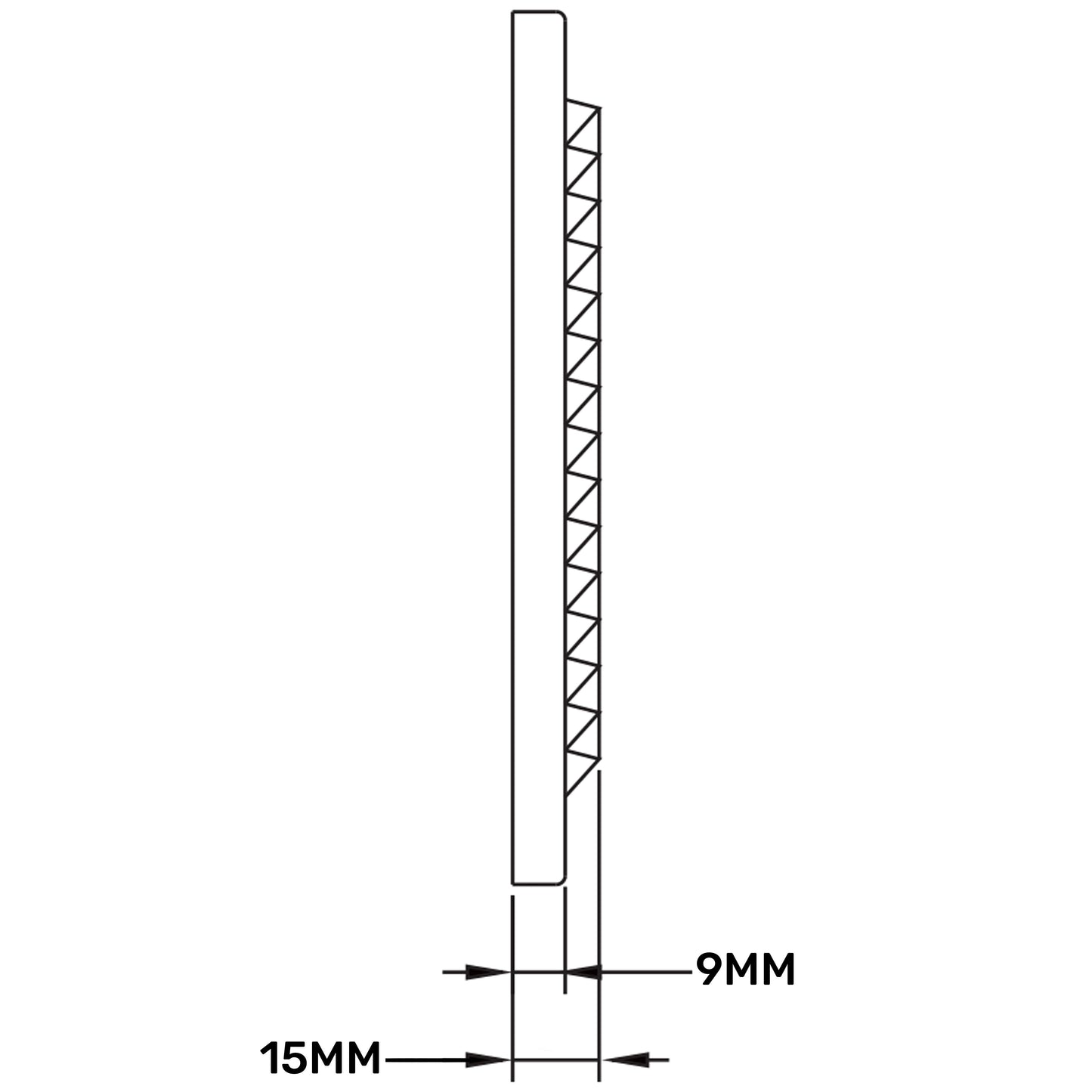 150mm Classic Louvre Vent D/150RW
