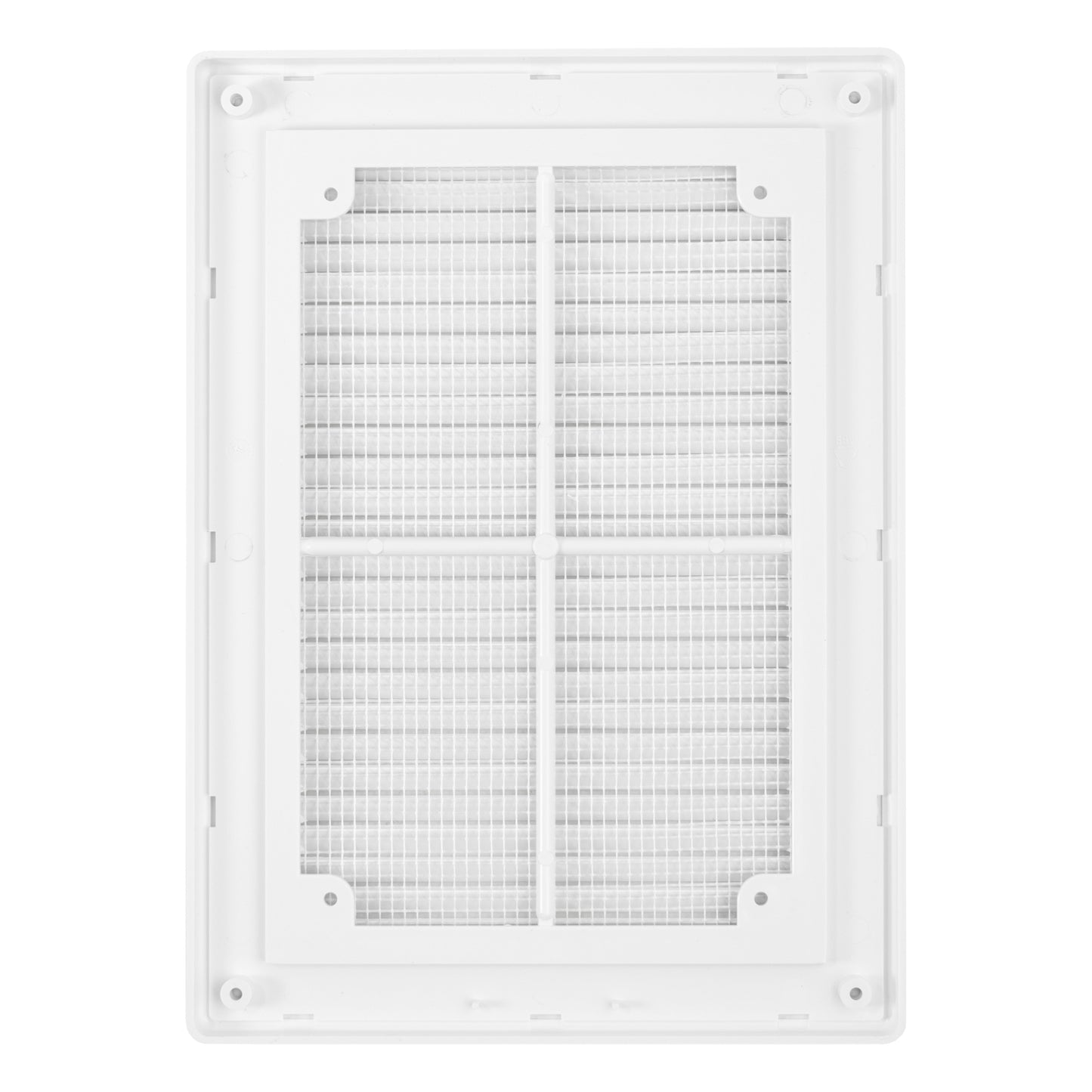 180mm x 250mm Classic Louvre Vent D/180X250RW with Insect Screen