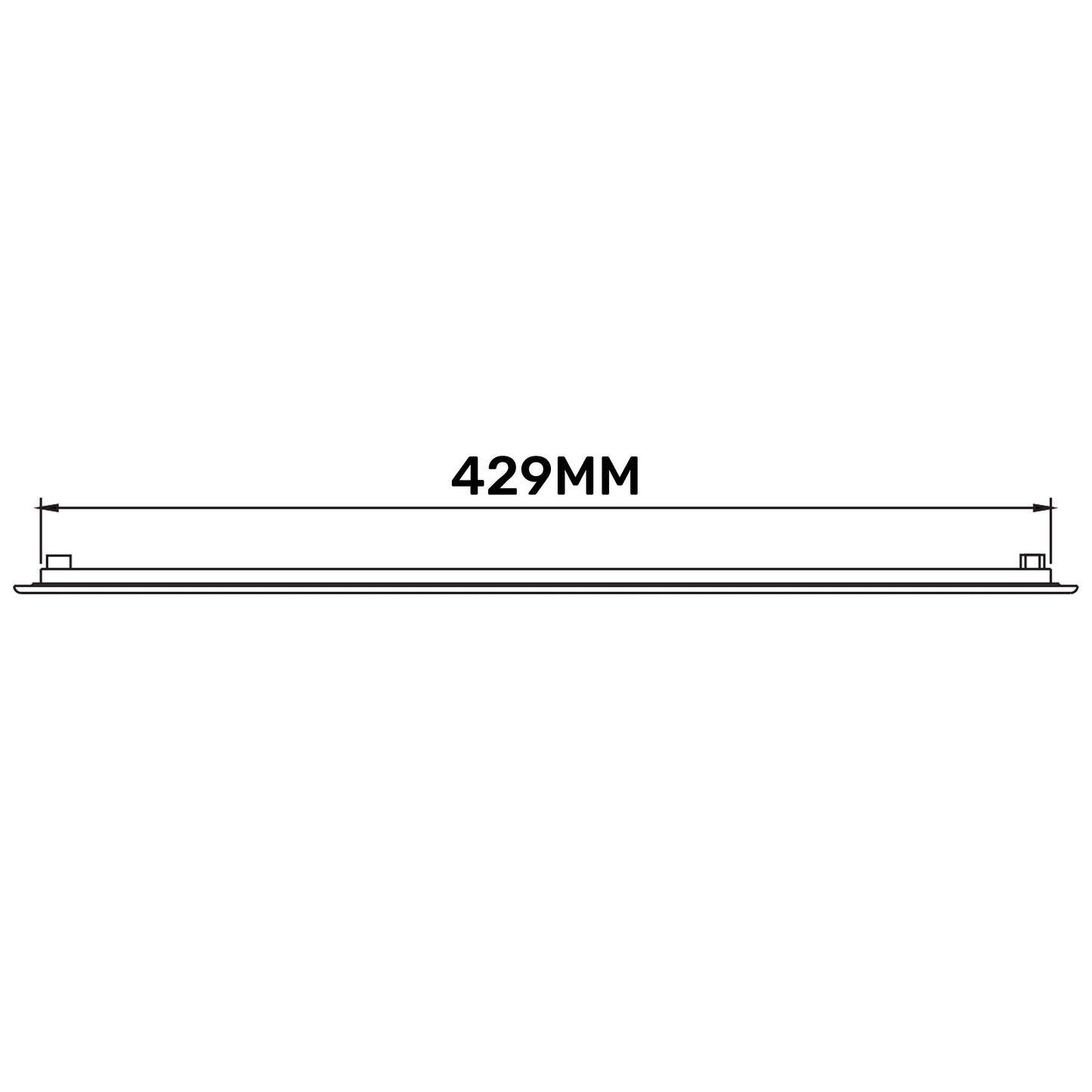 430mm x 110mm Classic Louvre Vent D/430X110RW with Insect Screen