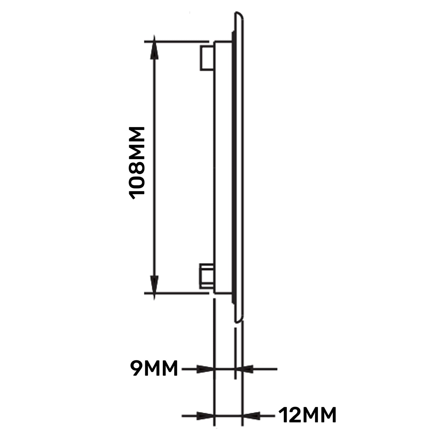 430mm x 110mm Classic Louvre Vent D/430X110RW with Insect Screen