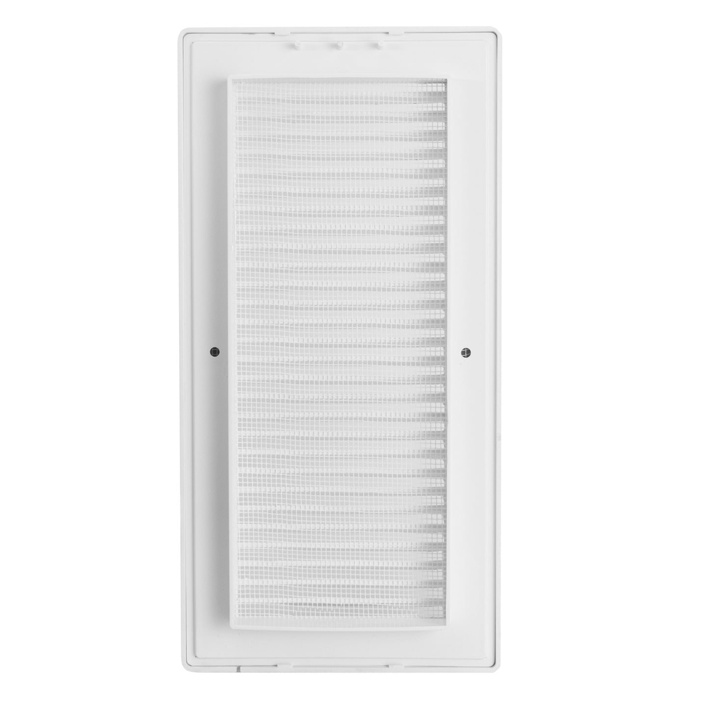 White Louvre Vent DL/90X240RW LUX with Insect Mesh