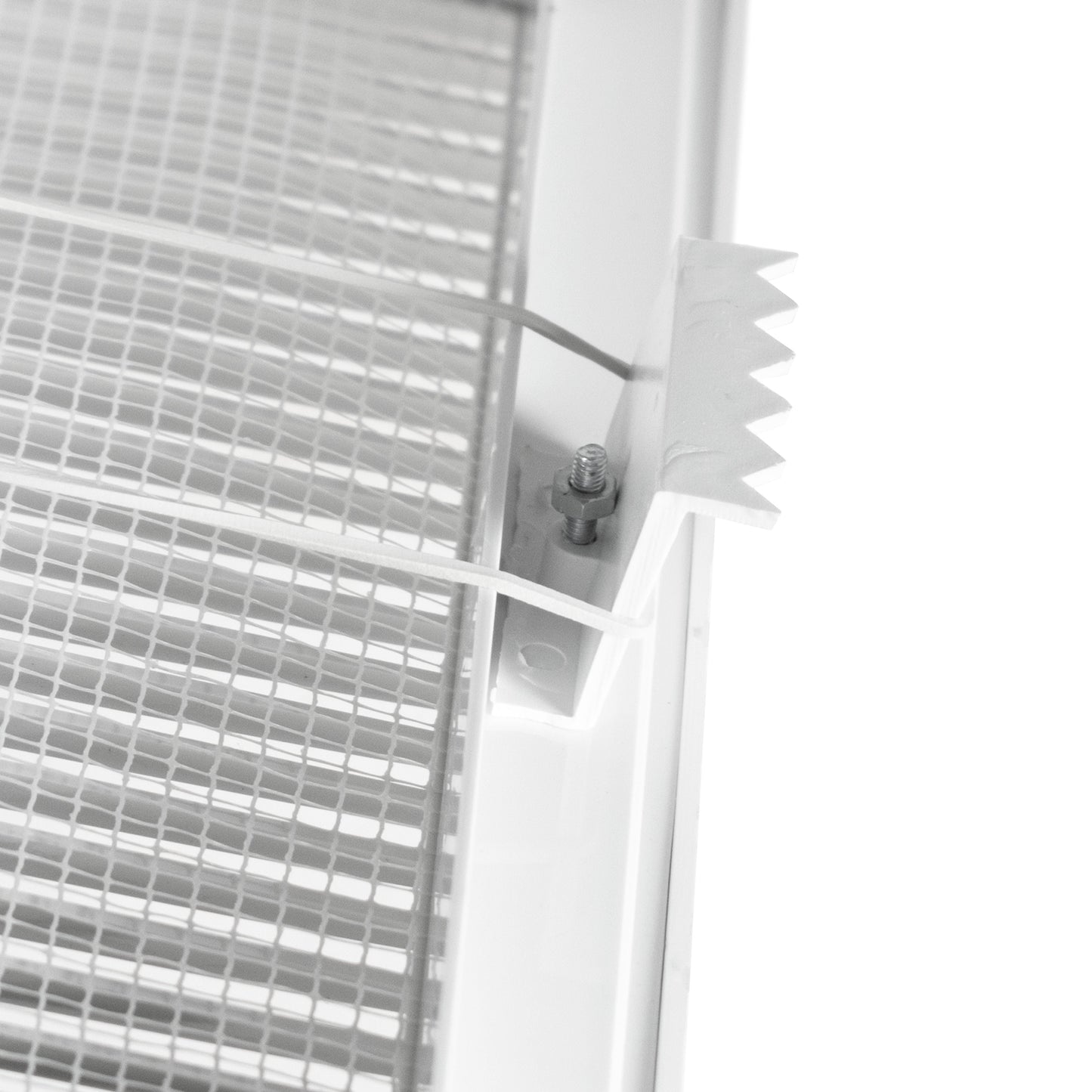 White Louvre Vent DL/140X210 RW LUX with Insect Mesh