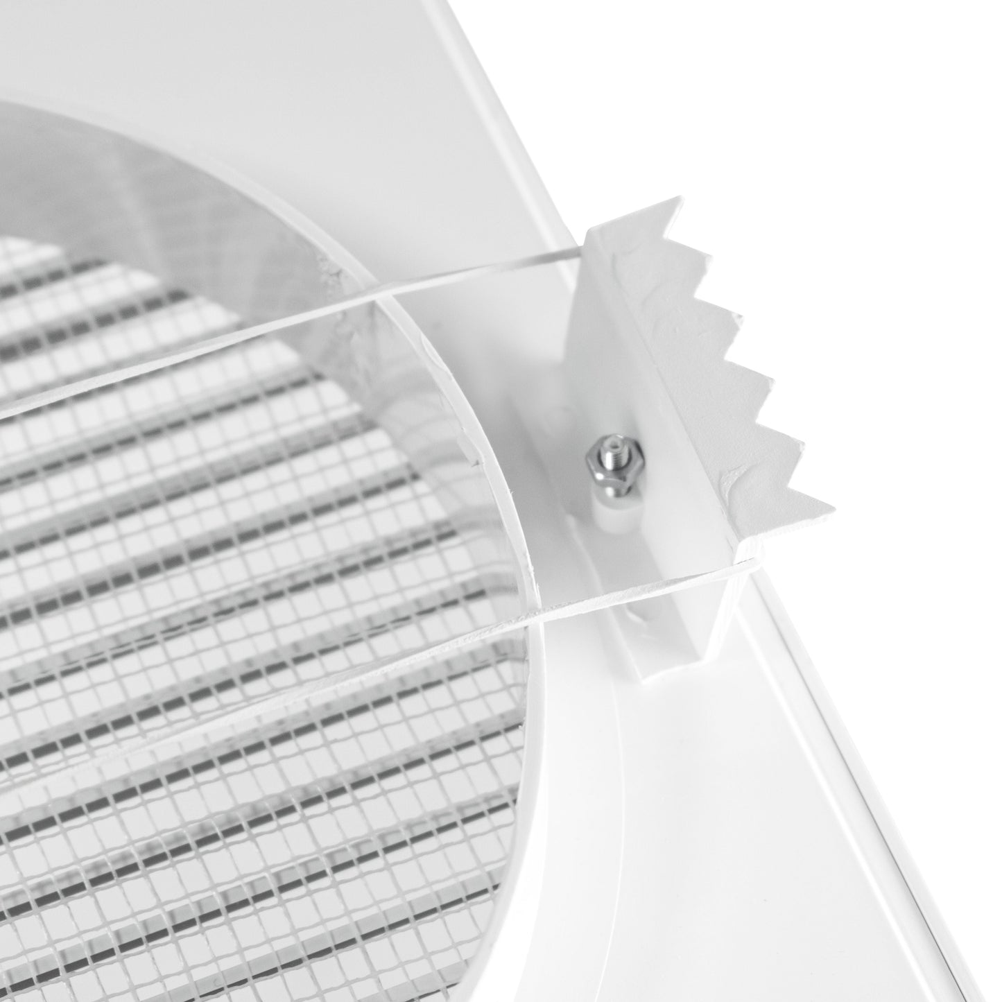 DL0163 Through-Wall Ventilation Set with Internal Louvre Grille and Brown Exterior Cover