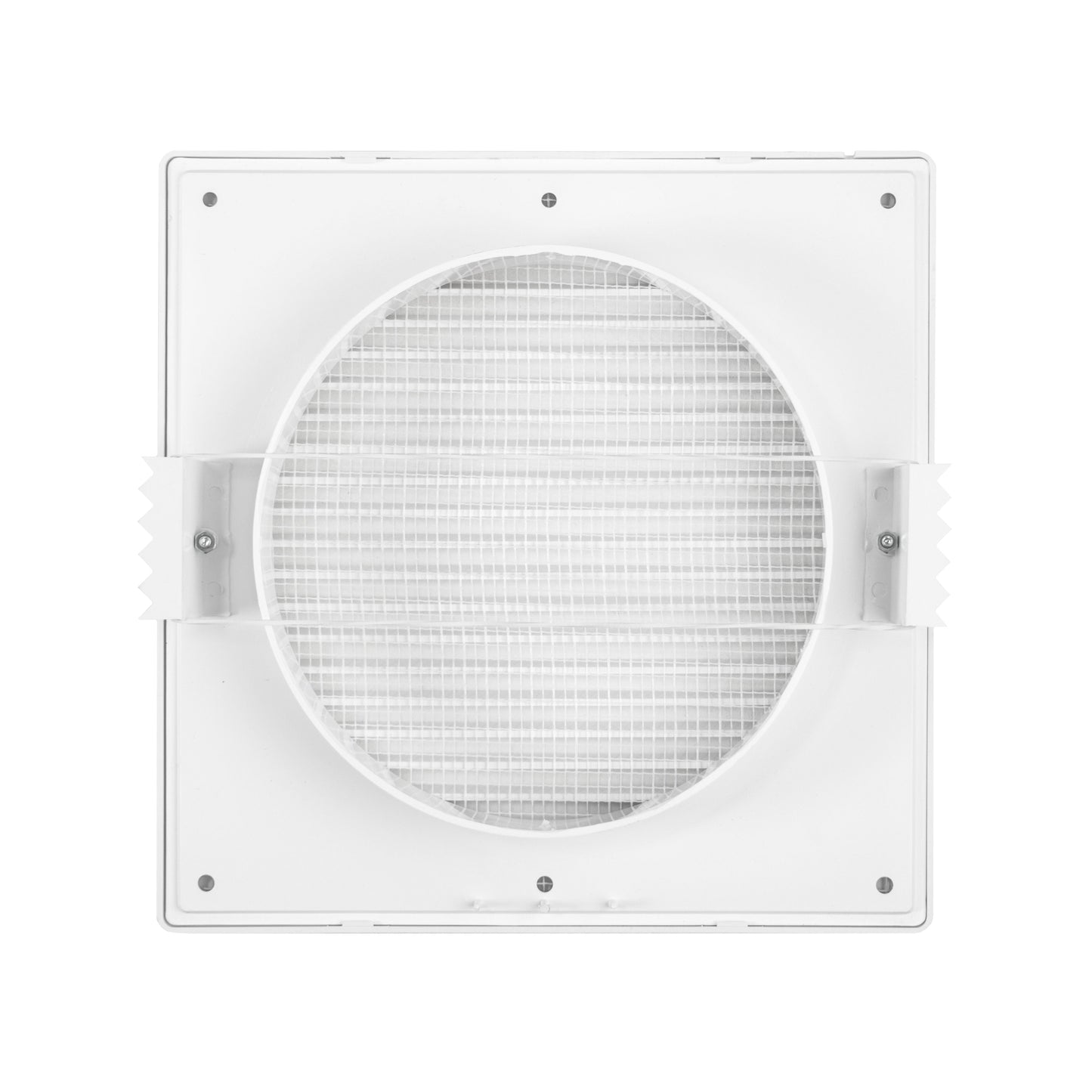 DL0163 Through-Wall Ventilation Set with Internal Louvre Grille and Brown Exterior Cover