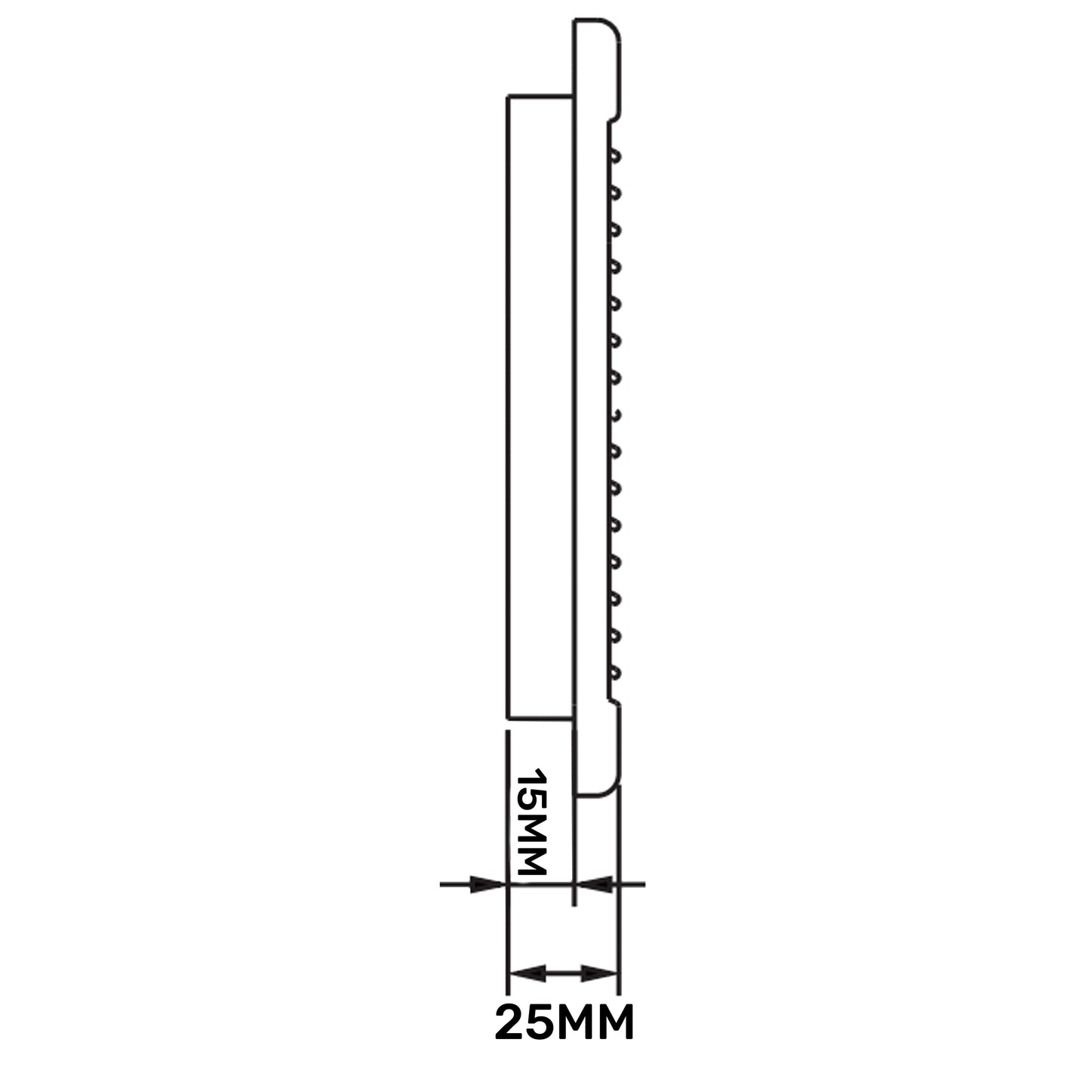 White Louvre Vent DL/135 RW LUX with Insect Mesh