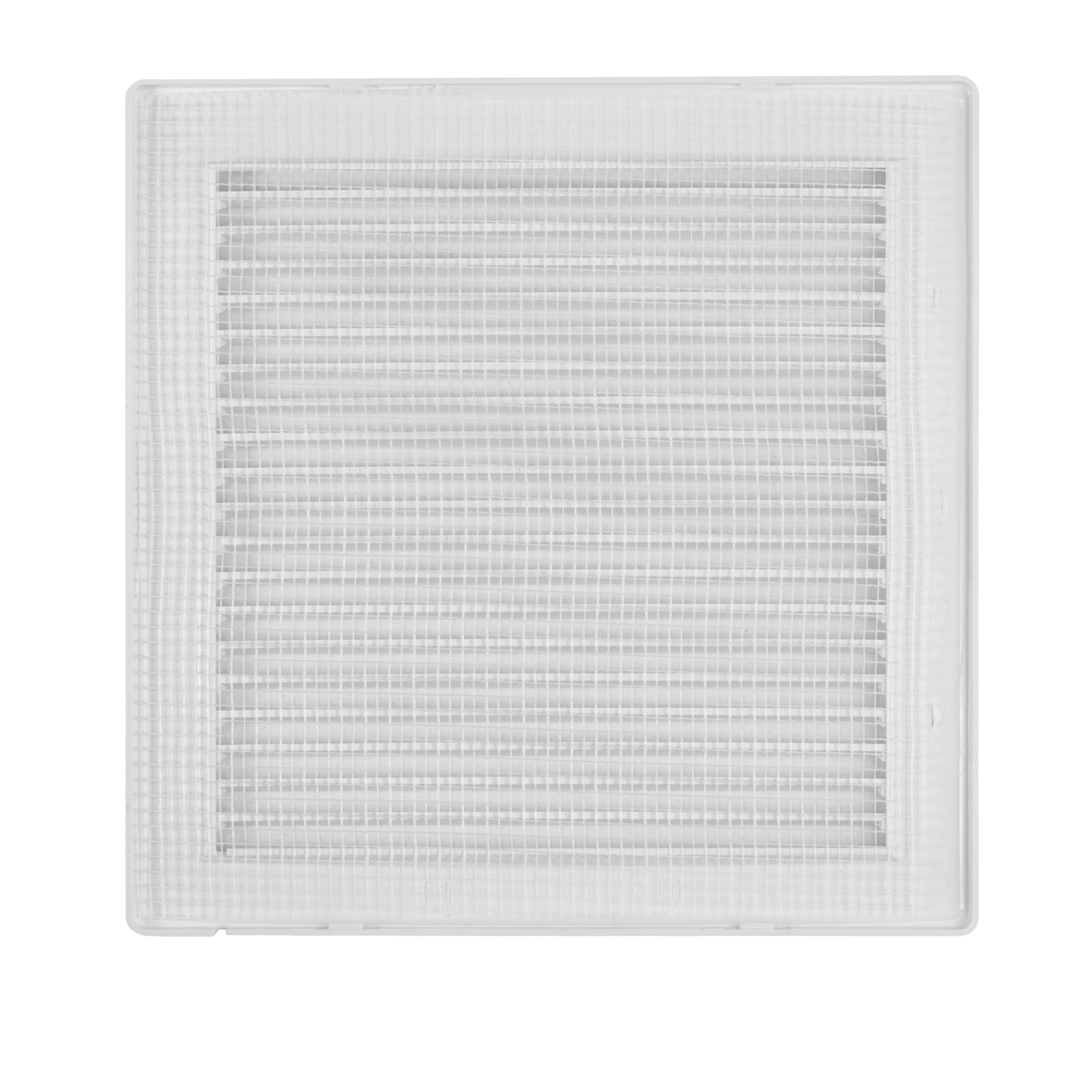 White Louvre Vent DL/125 RW LUX with Insect Mesh