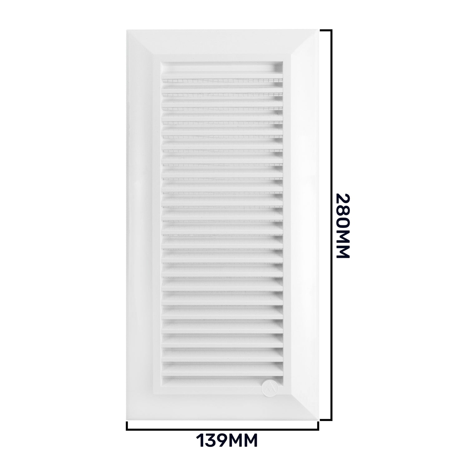 Duo Smart Louvre Vent 90mm x 240mm with Insect Mesh