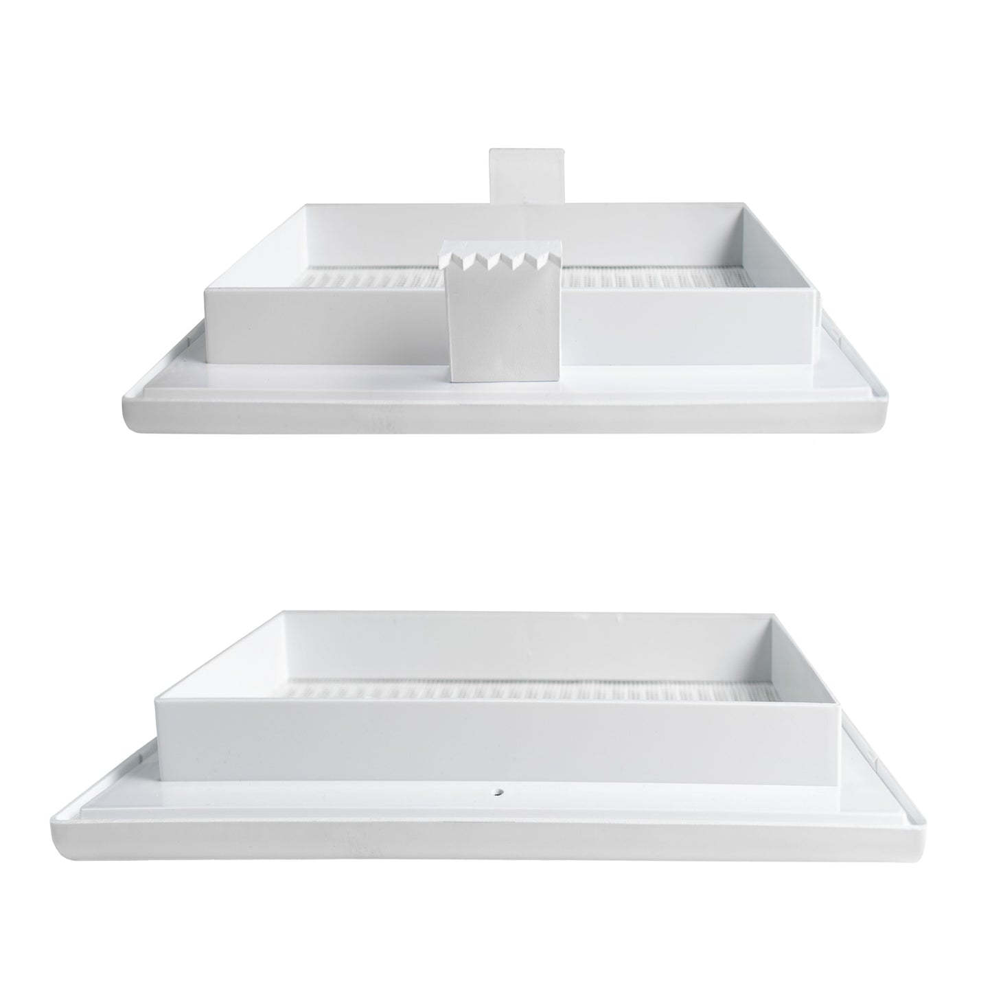 White Duo Smart Louvre Vent 135G 135mm with Insect Mesh