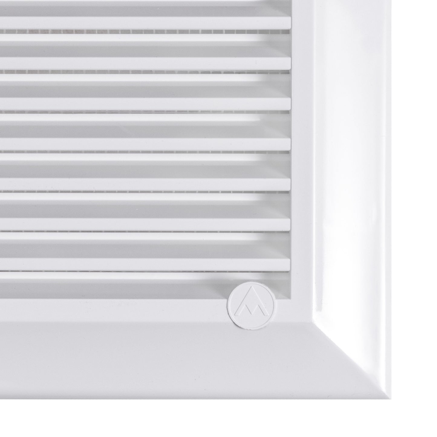 White Duo Smart Louvre Vent 135G 135mm with Insect Mesh
