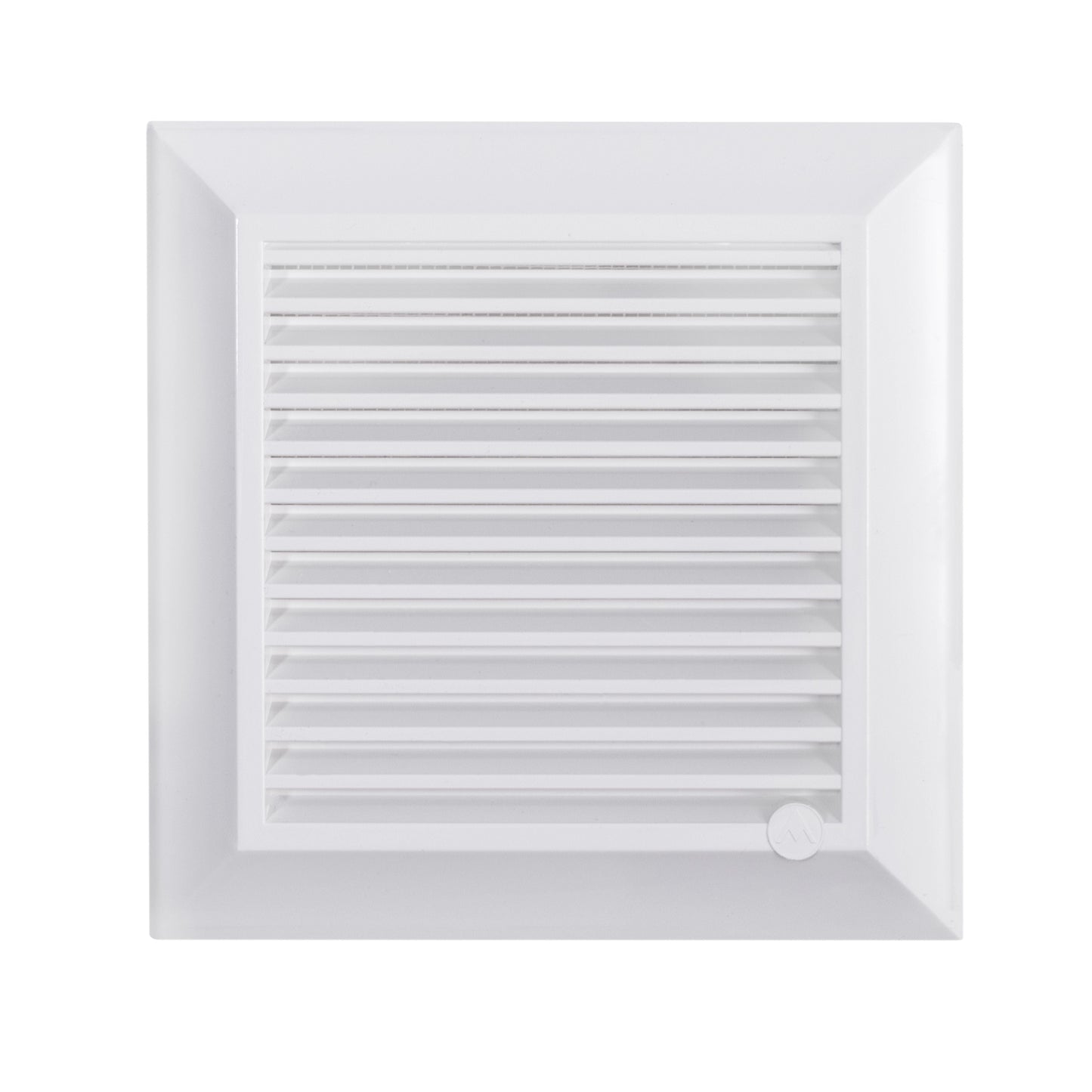 White Duo Smart Louvre Vent 165 with Insect Mesh