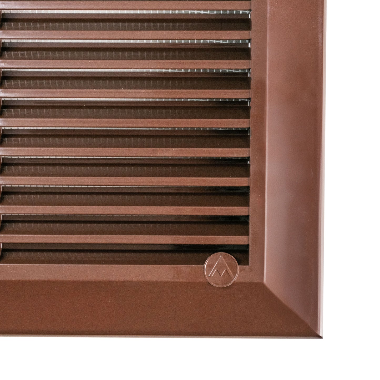 Brown Duo Smart Louvre Vent 90mm x 240mm with Insect Mesh