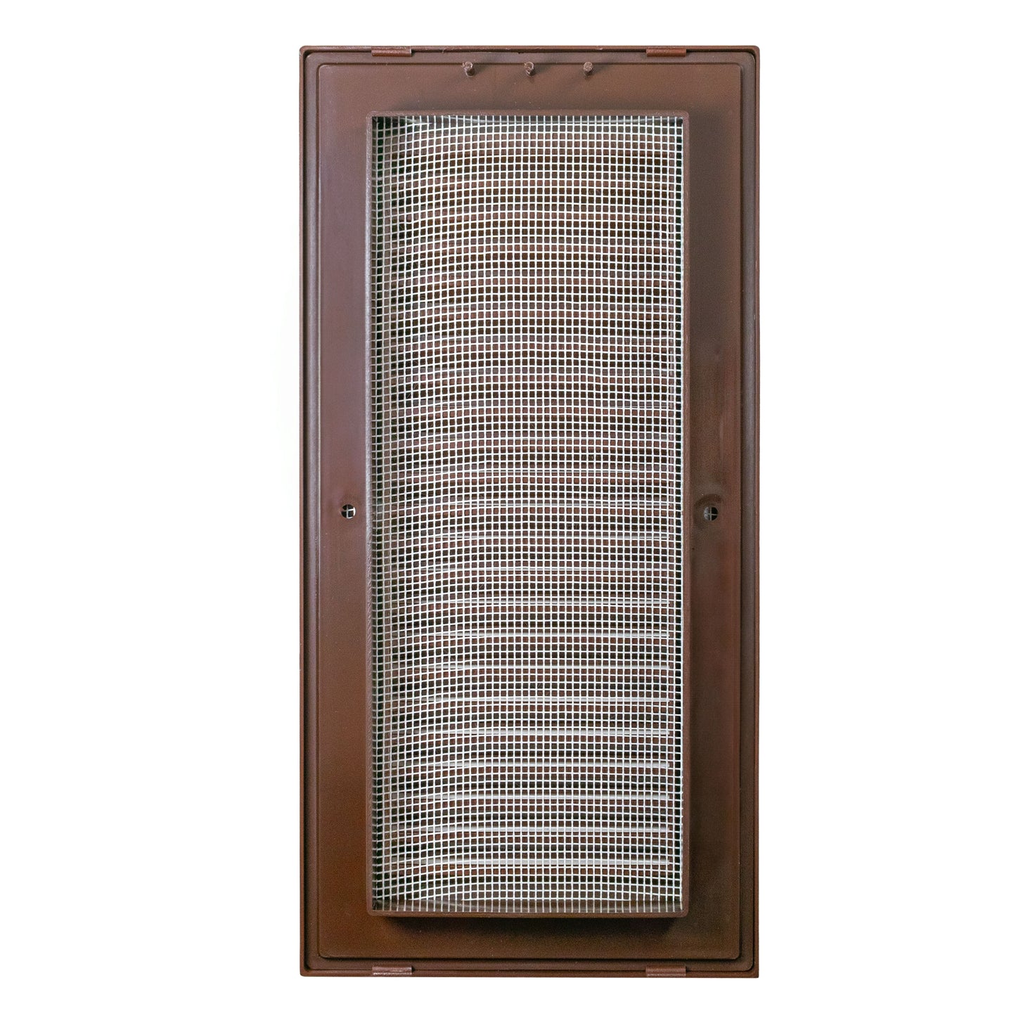 Brown Duo Smart Louvre Vent 90mm x 240mm with Insect Mesh
