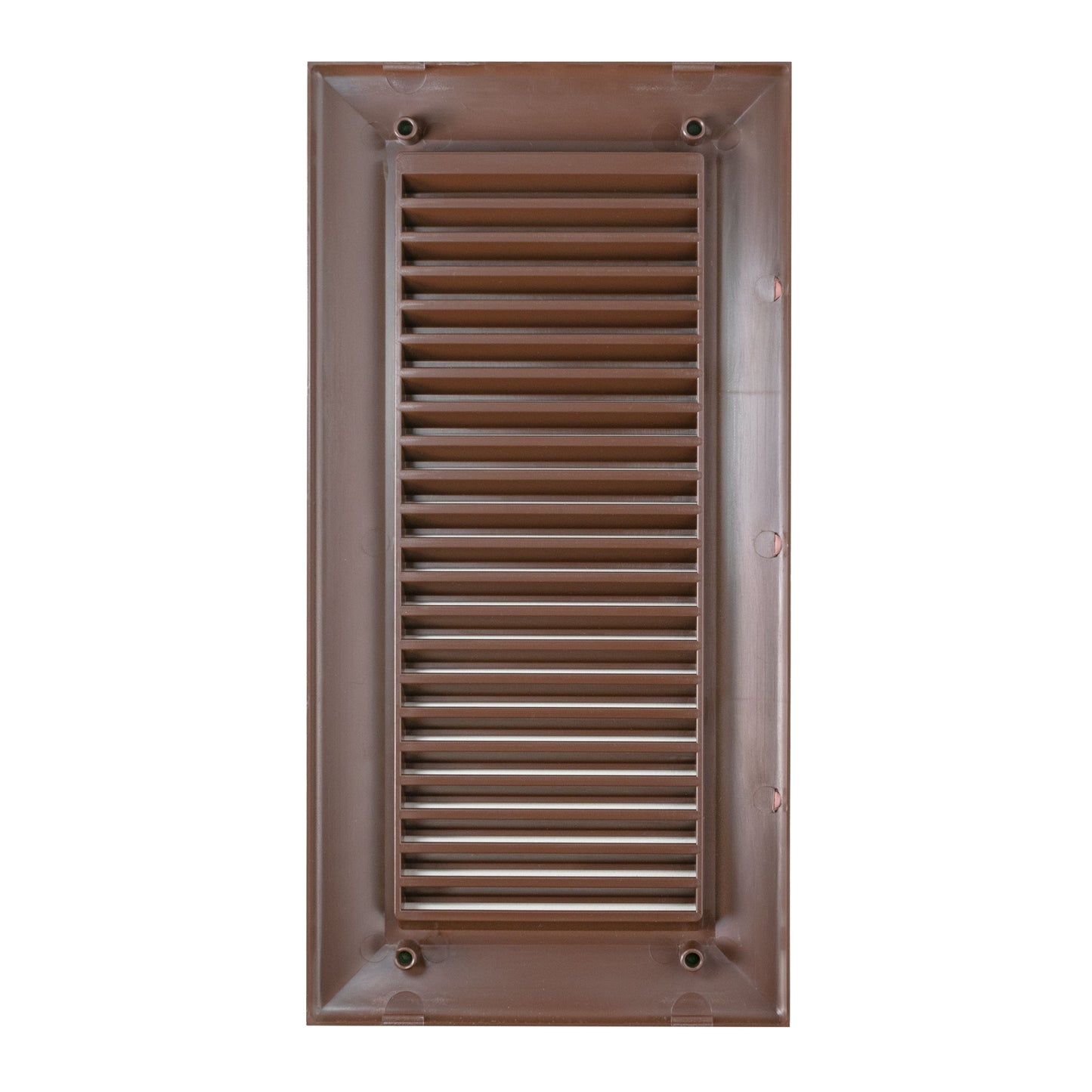 Brown Duo Smart Louvre Vent 90mm x 240mm with Insect Mesh