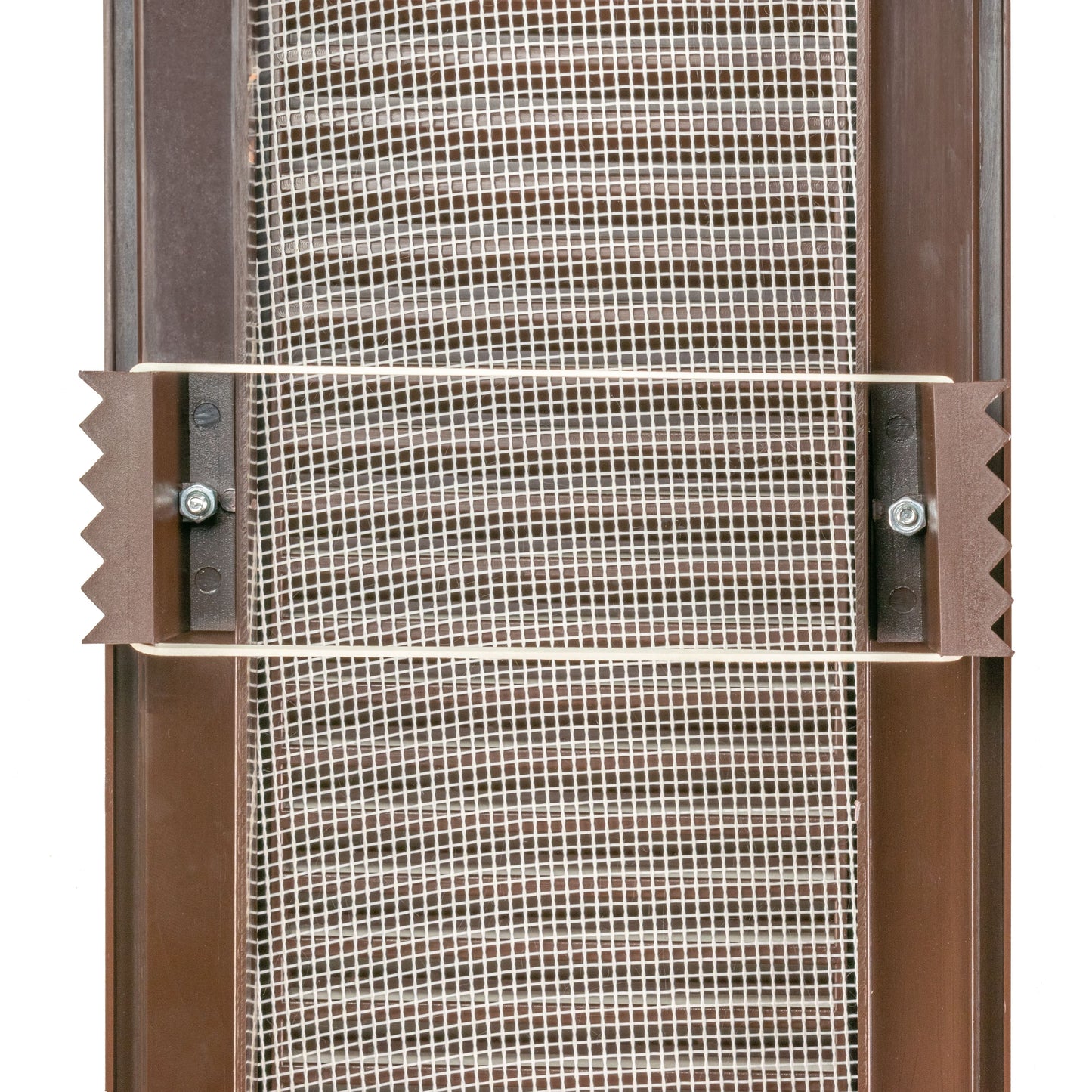 Brown Duo Smart Louvre Vent 90mm x 240mm with Insect Mesh