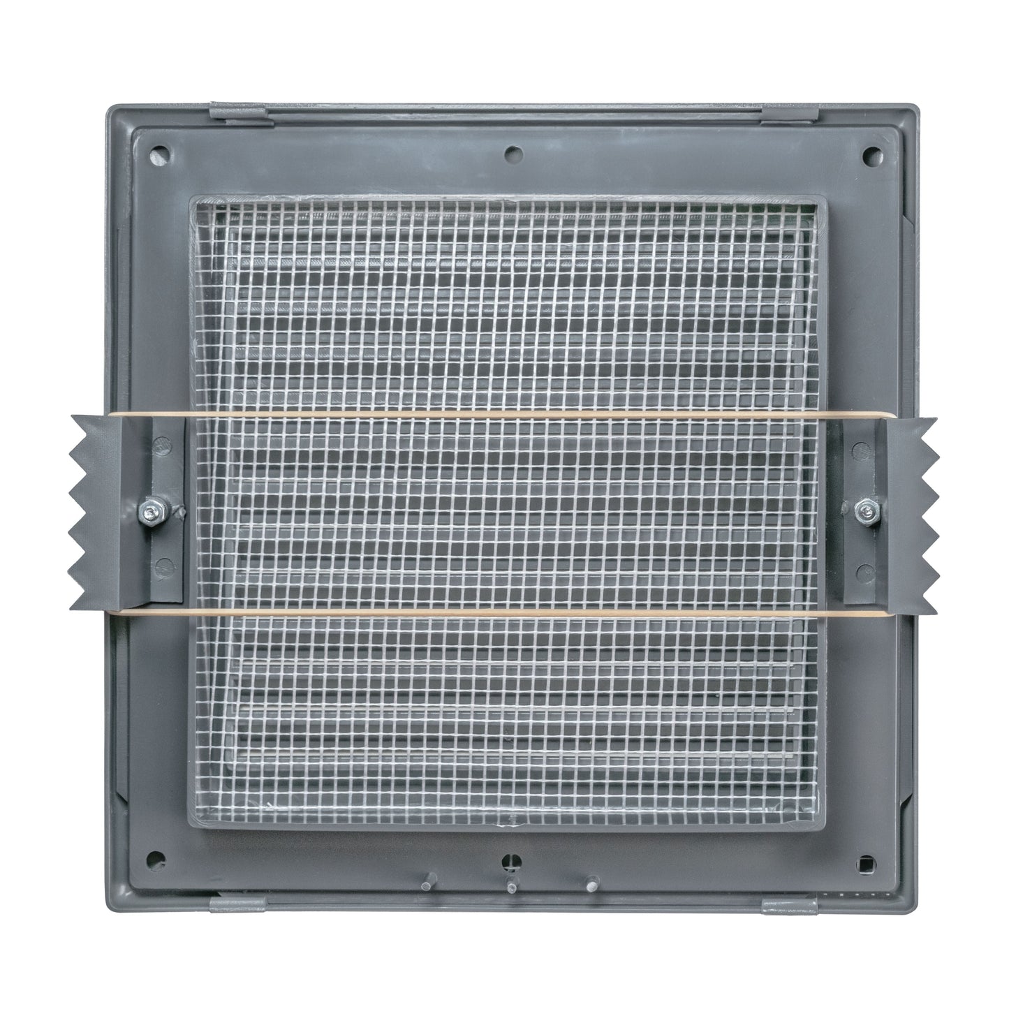 Graphite Duo Smart Louvre Vent 135G 135mm with Insect Mesh