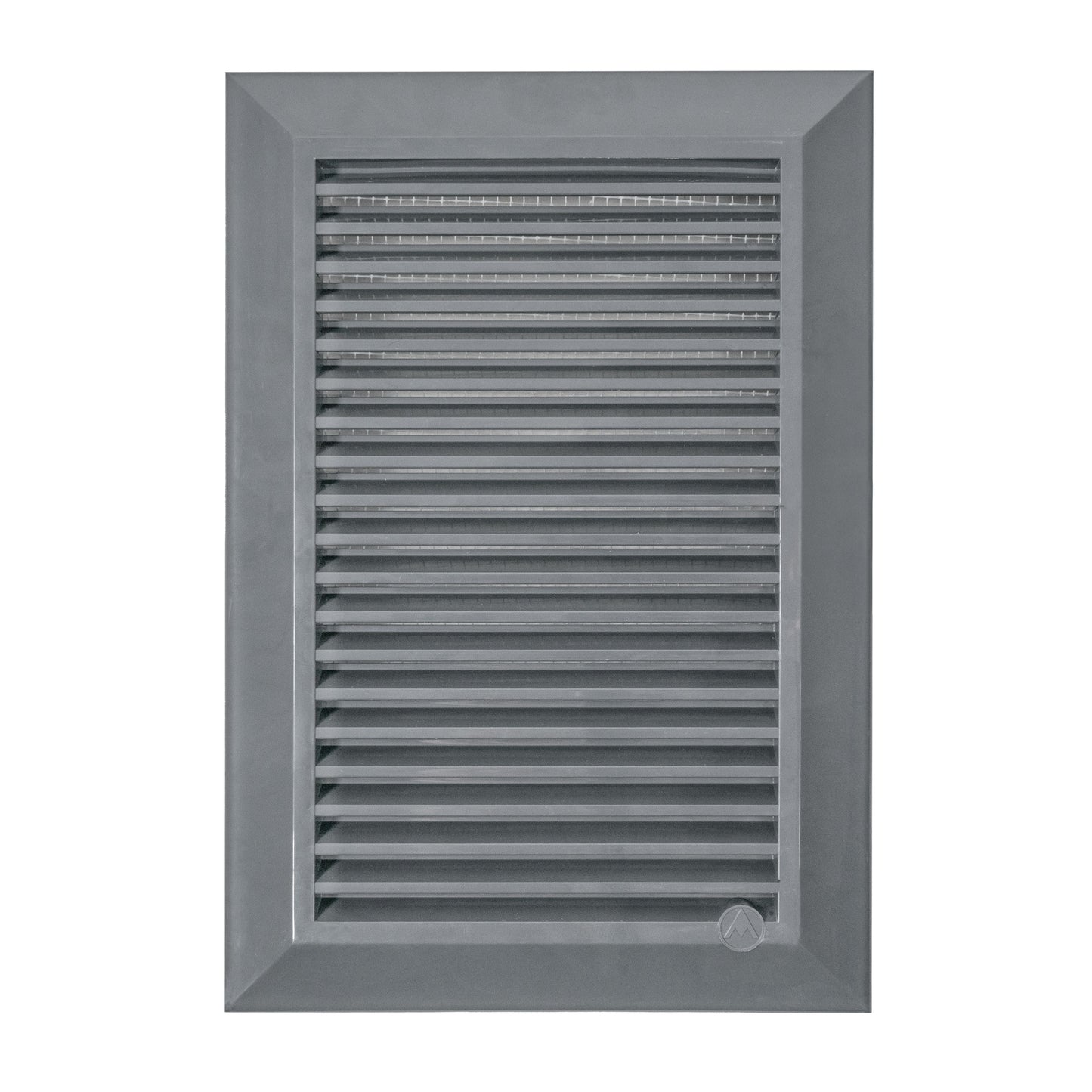 Graphite Duo Smart Louvre Vent 140mm x 210mm with Insect Mesh
