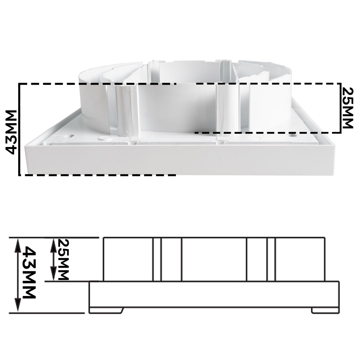 KR100/125 Model Louvre Vent