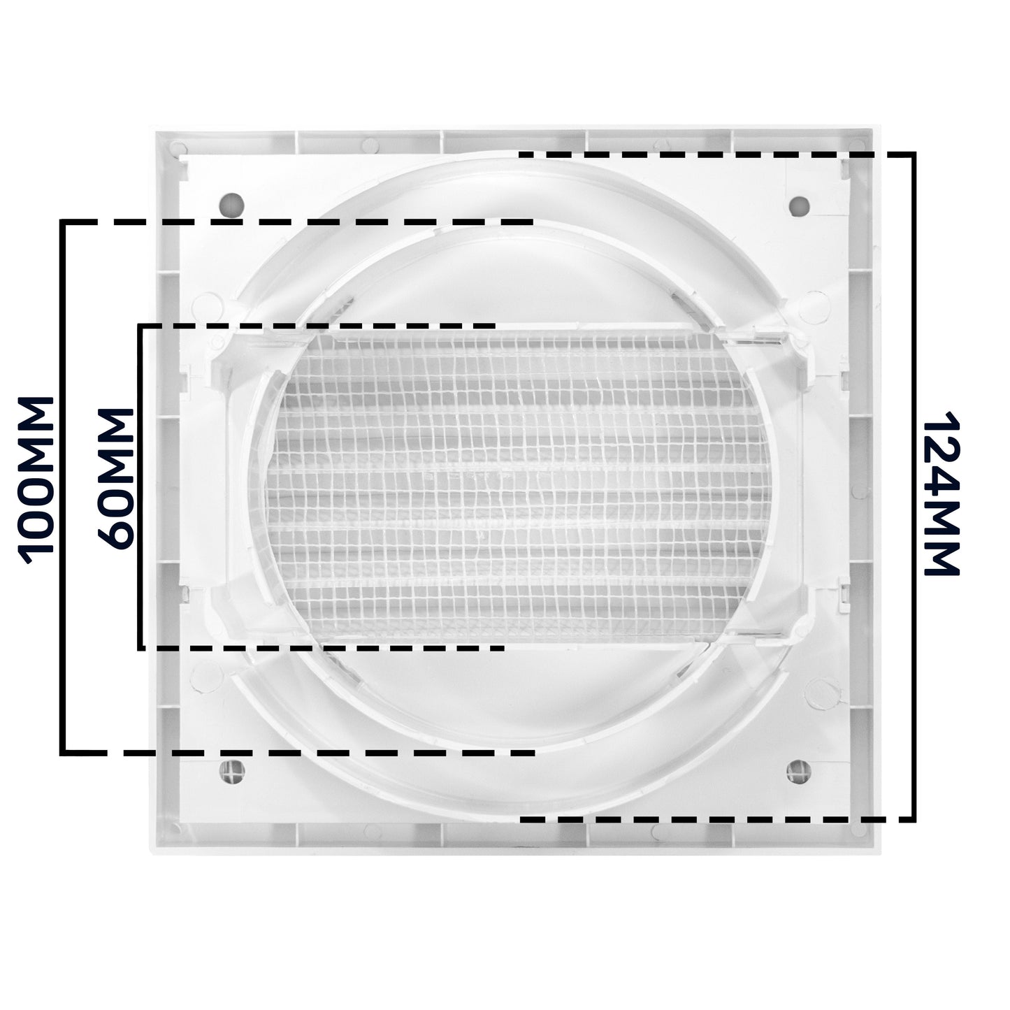 KR100/125 Model Louvre Vent