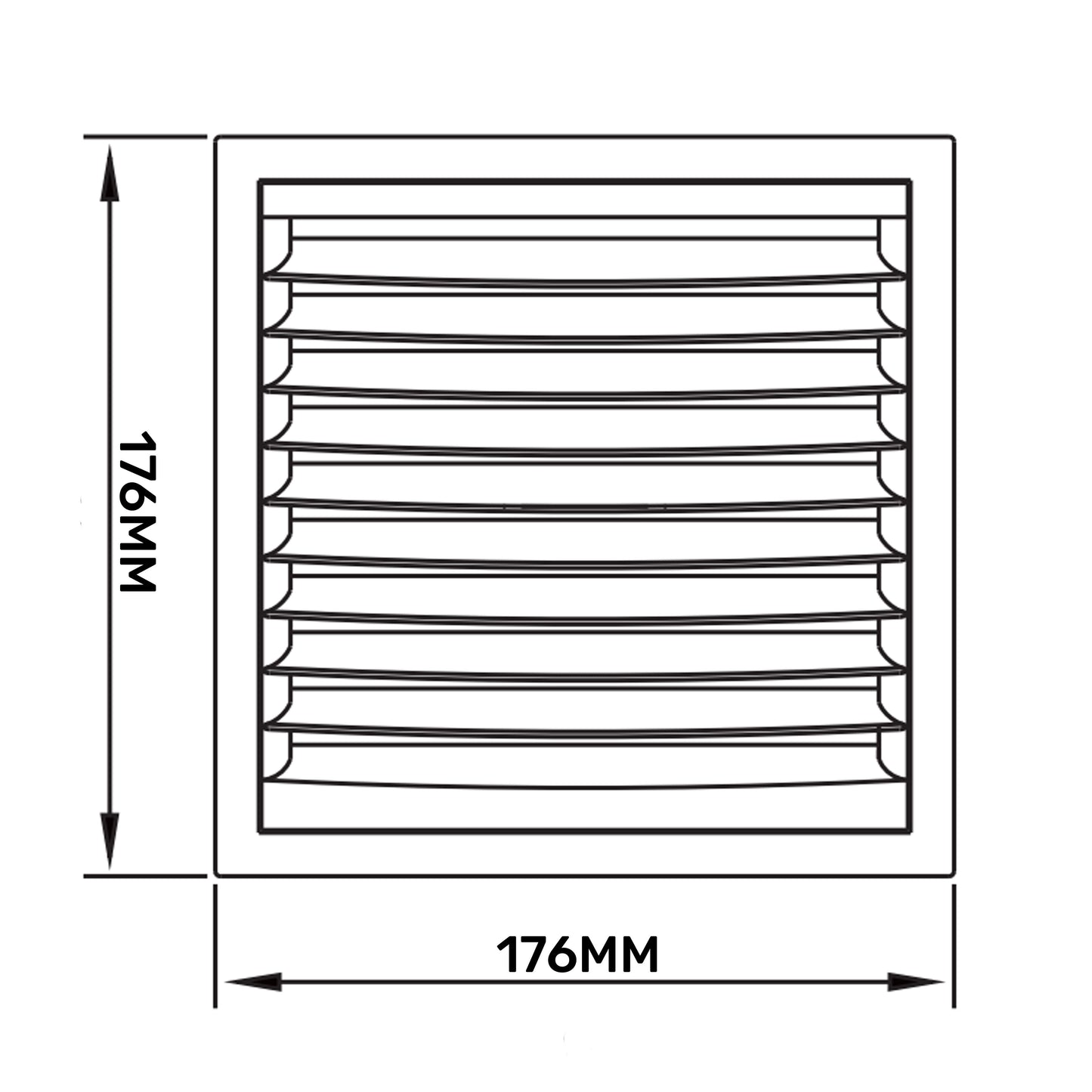 KR150 Model Louvre Vent