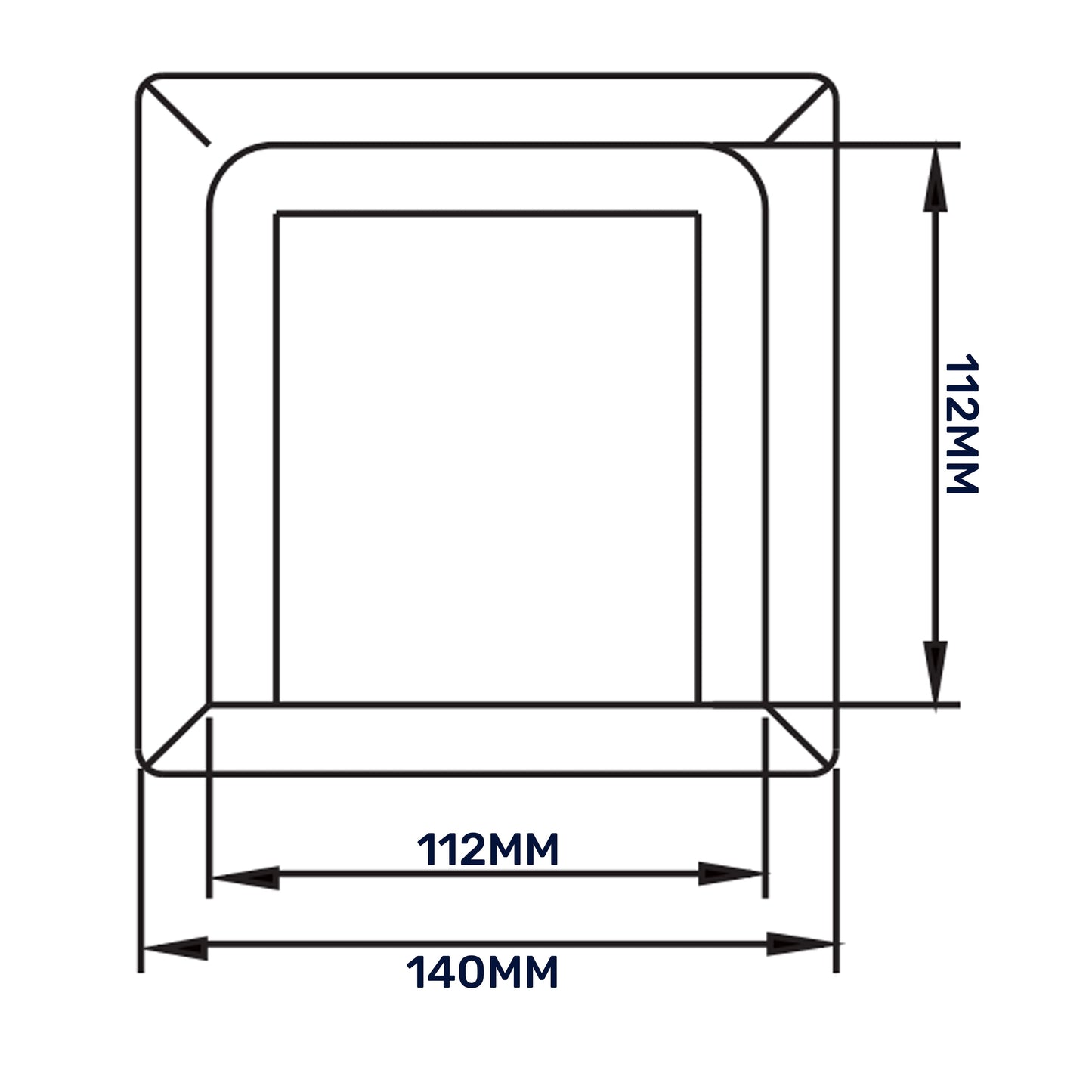 KRD/100 White External Louvre Vent, fi100mm