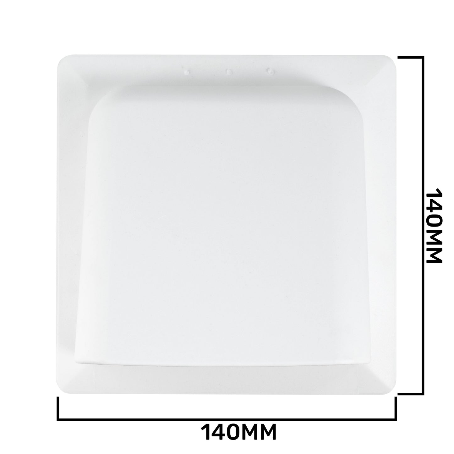 KRD/100 White External Louvre Vent, fi100mm
