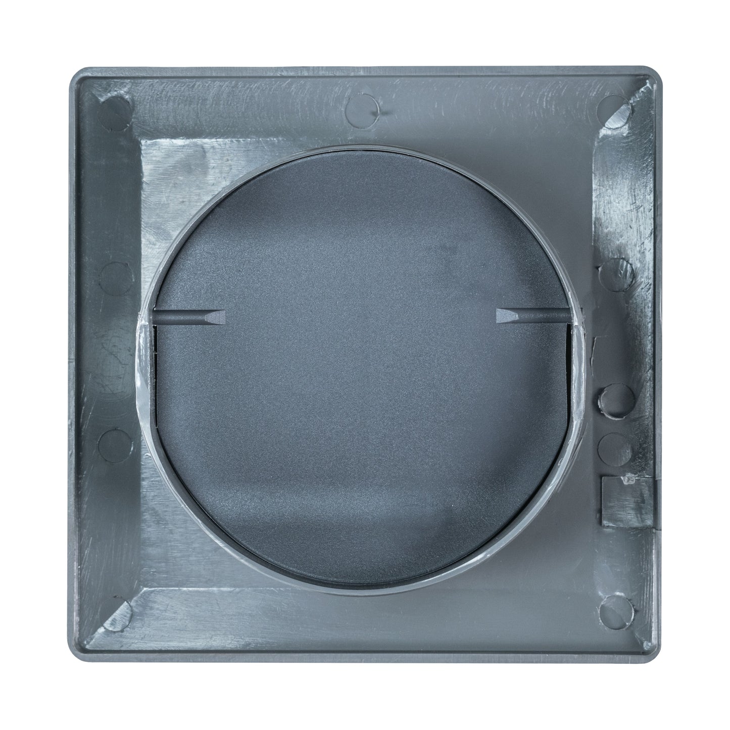Wall Duct Ventilation Set with VC-KR0153 Louvre Grille and Graphite External Cover
